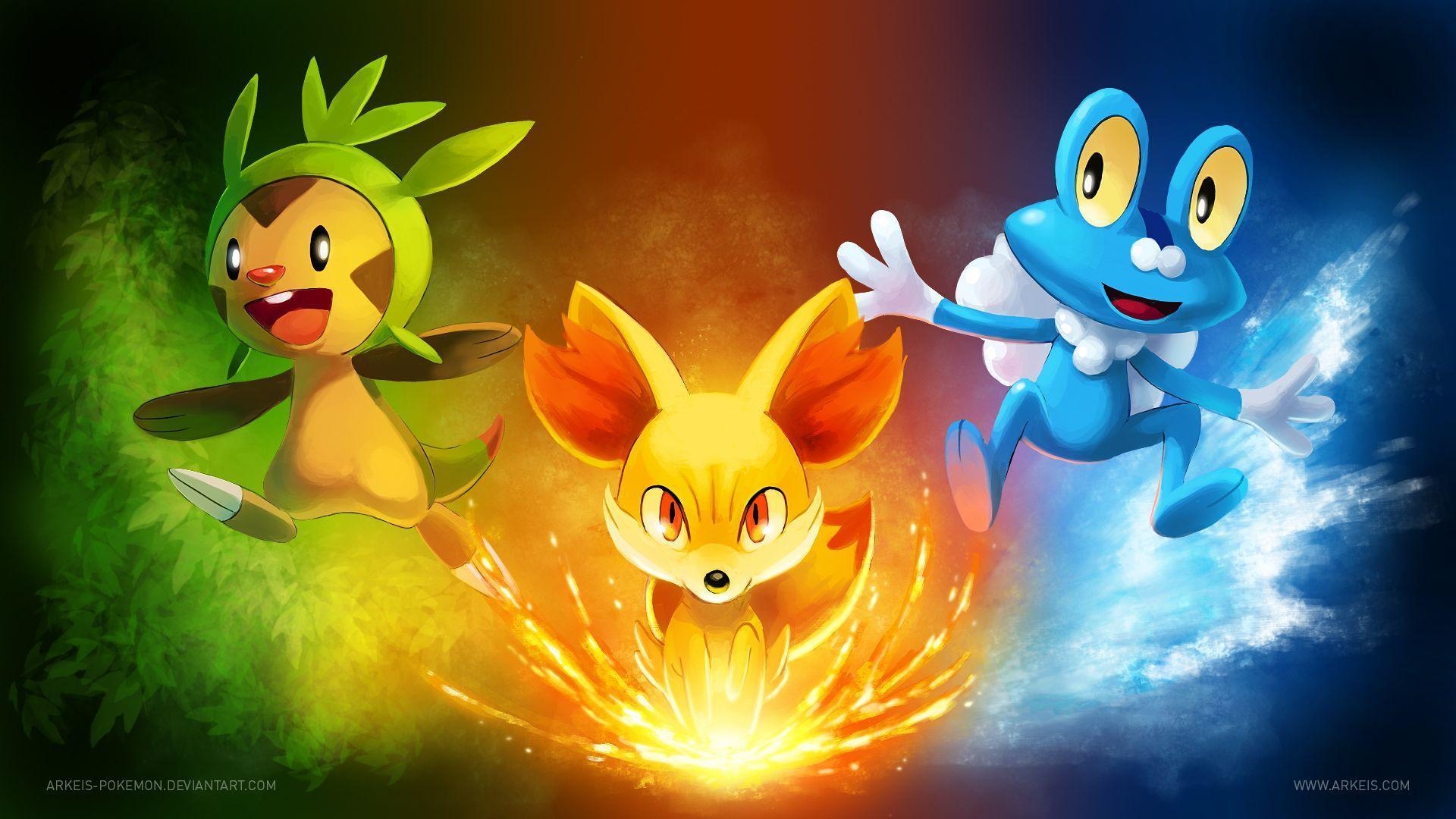 1920x1080 Chespin, Fennekin & Froakie HD Wallpaper. Background Image, Desktop