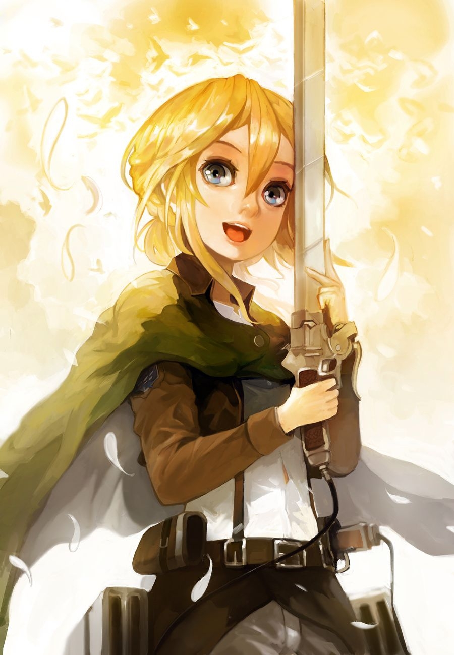 900x1300 Do you like Krista Lenz from Attack on Titan?. Anime artwork, Anime, Christa lenz, Phone