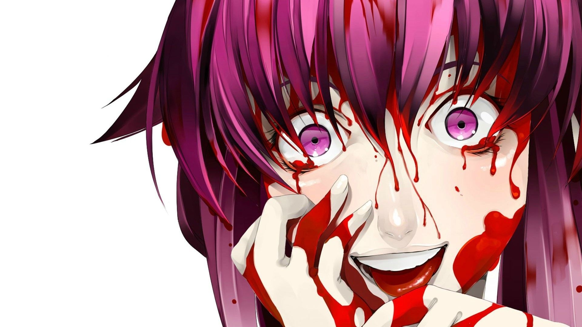 1920x1080 Yuno Wallpaper Yandere Girl, Anime Echii, Evil Anime, Desktop