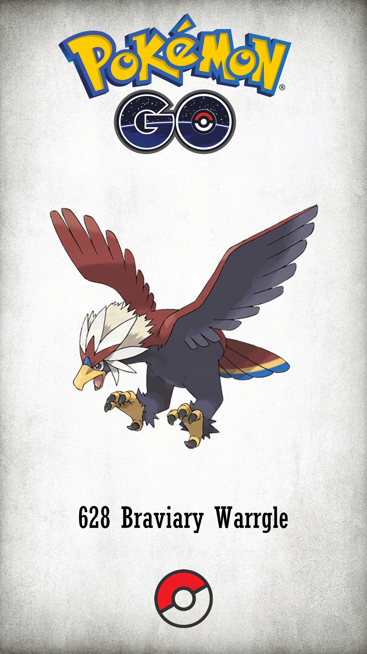 1250x2210 Character Braviary Warrgle, Phone