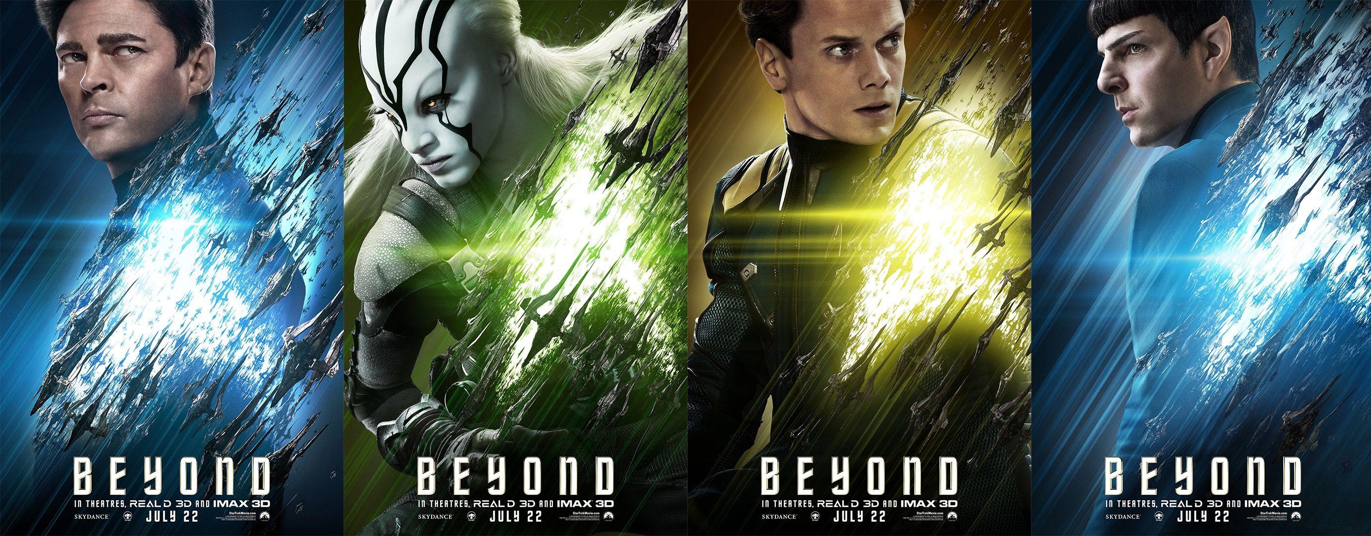 2760x1080 Resistance To These New Star Trek Beyond Posters Is Futile, Dual Screen