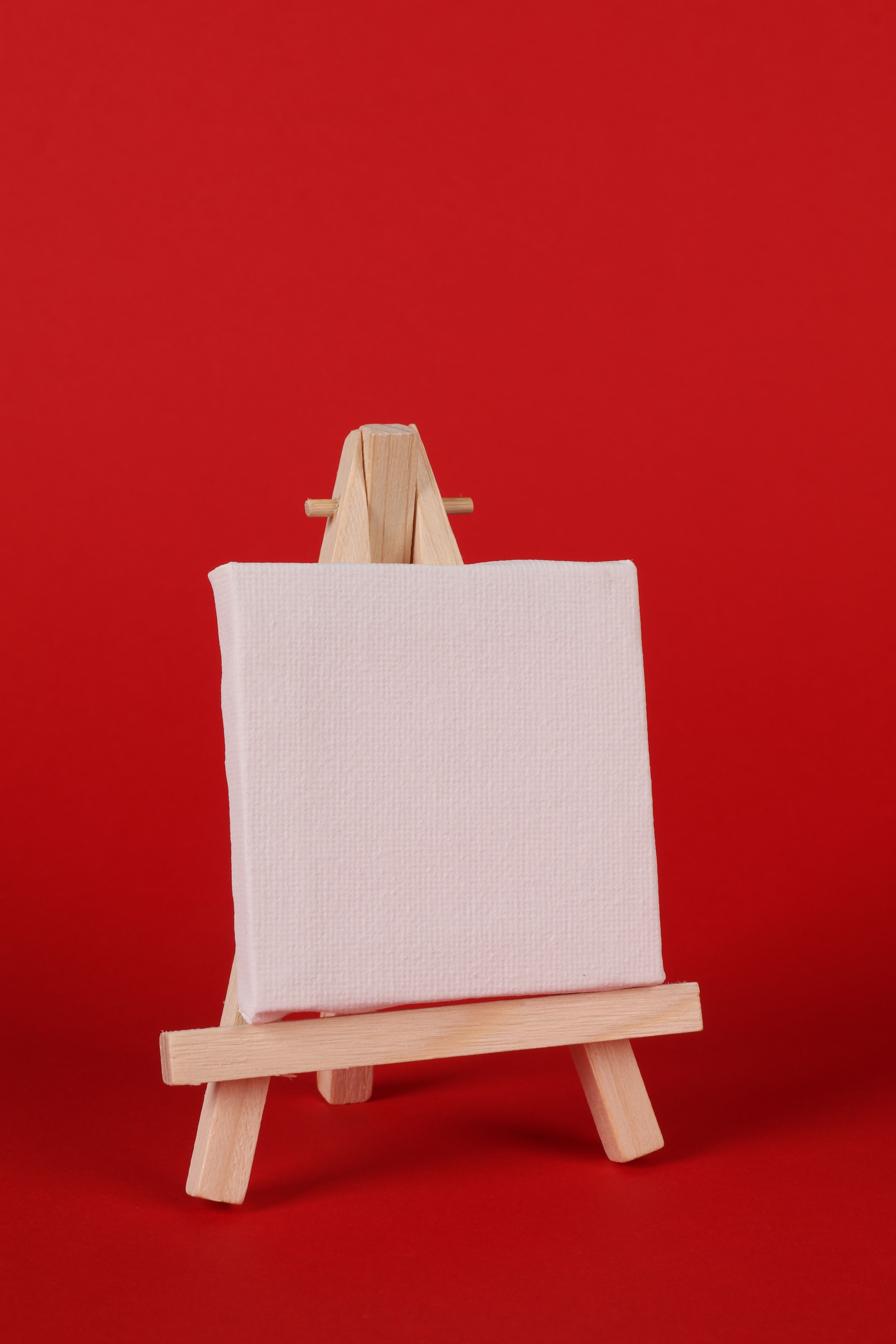 4000x6000 Photo of Blank Canvas Against Red Background · Free, Phone