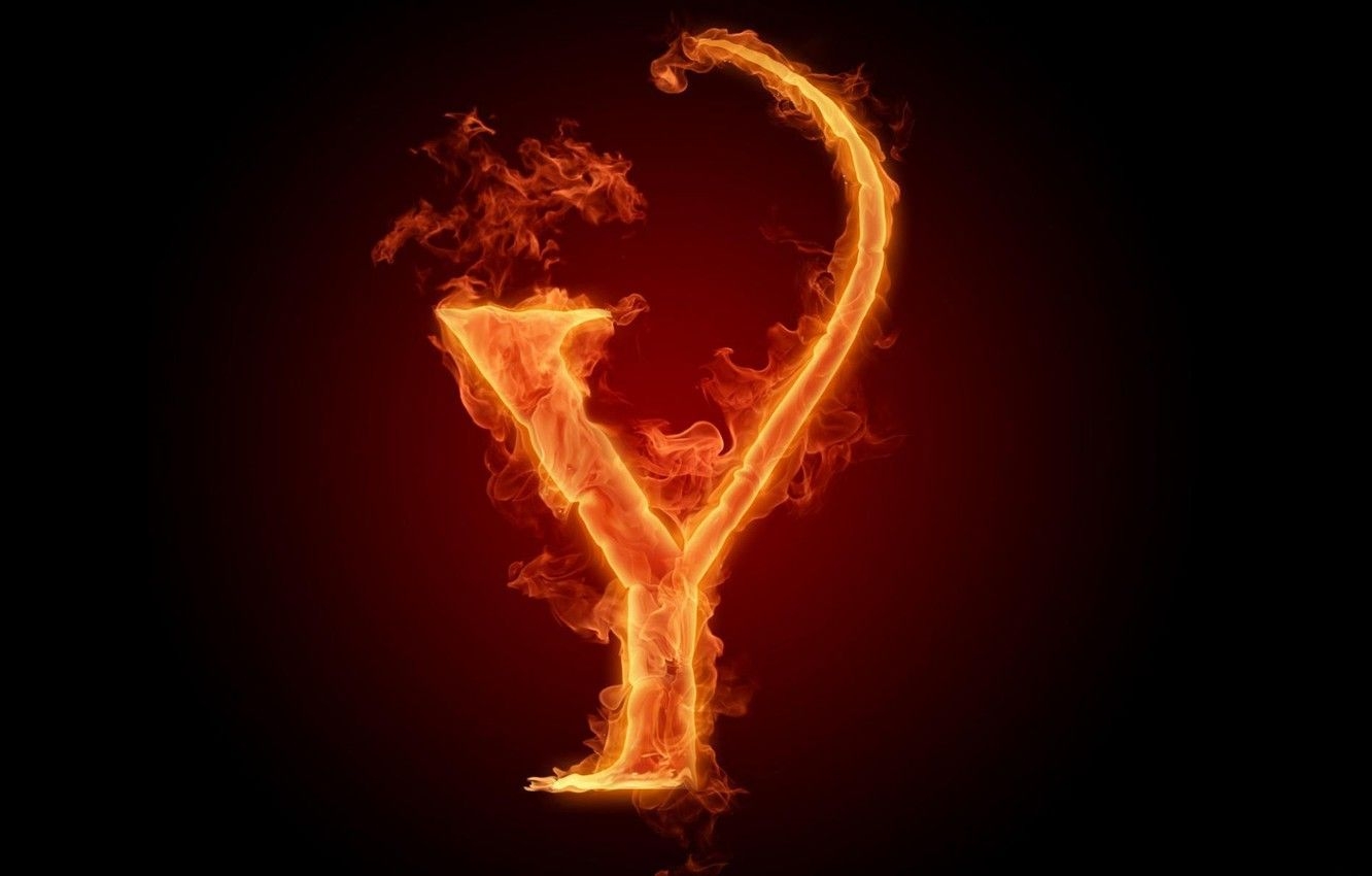 1340x850 Wallpaper fire, flame, letter, alphabet, fire image for desktop, Desktop