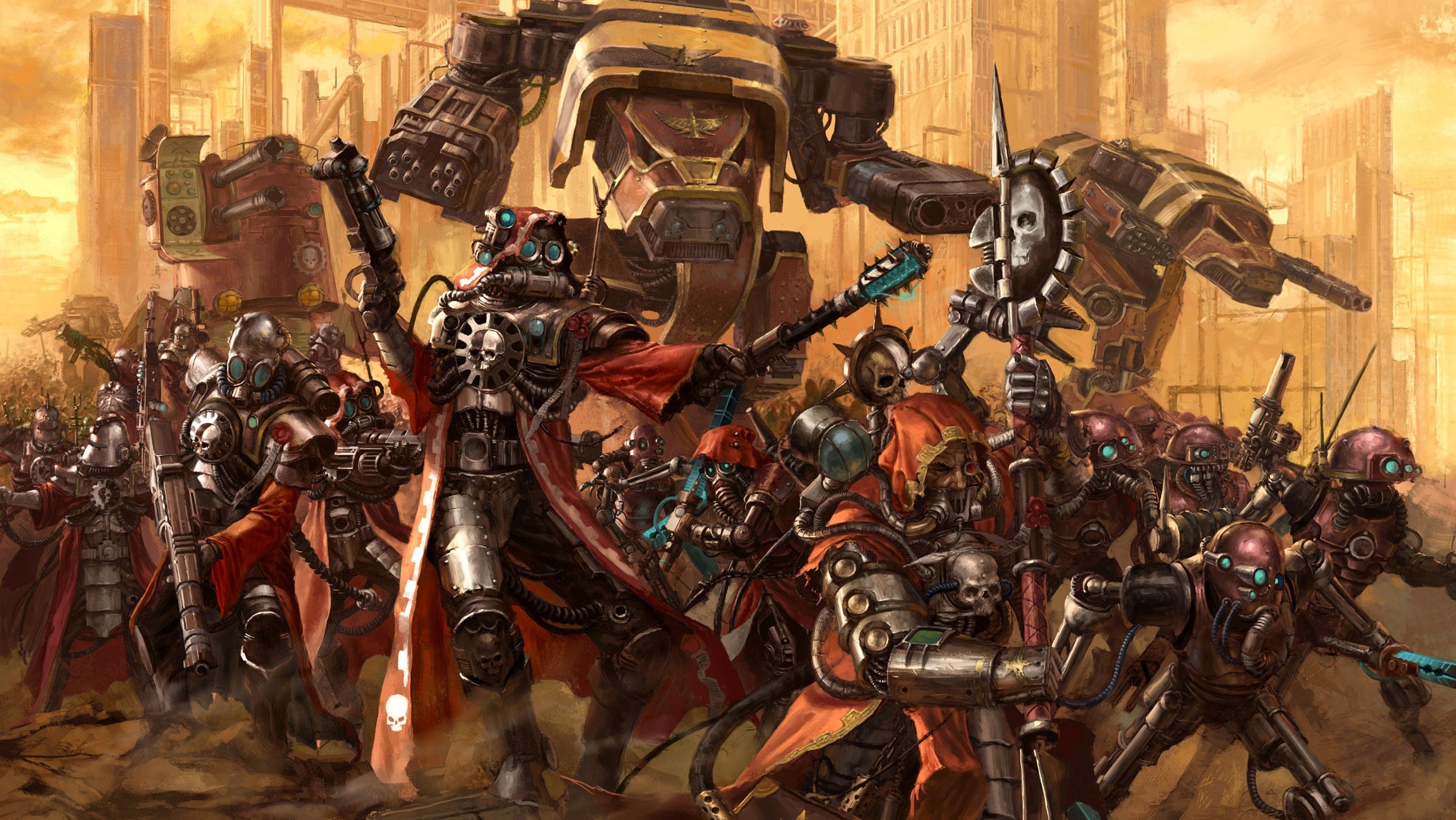 2460x1390 Warhammer 40k Adeptus Mechanicus, Desktop