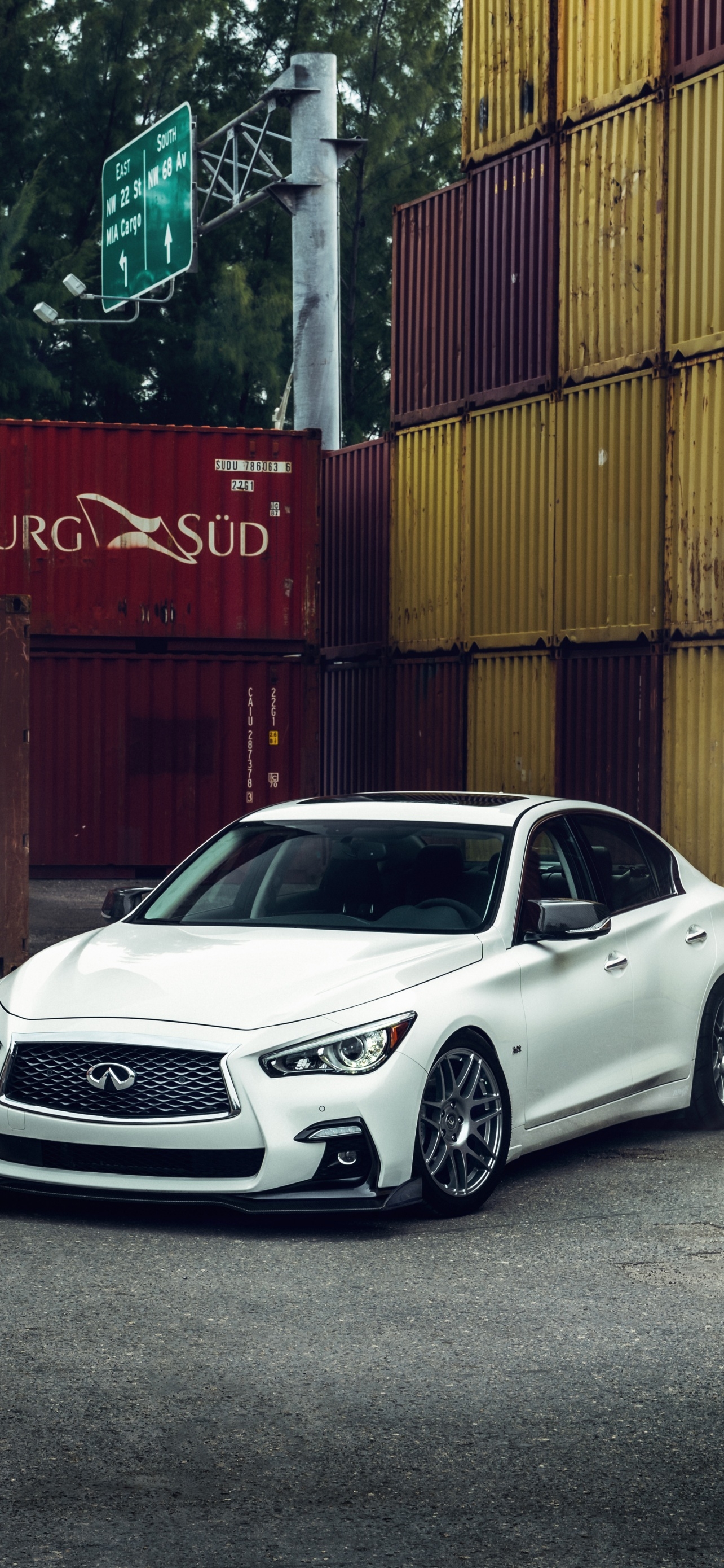 1290x2780 Infiniti Q50 Wallpaper 4K, Luxury cars, White cars, 5K, Cars, Phone