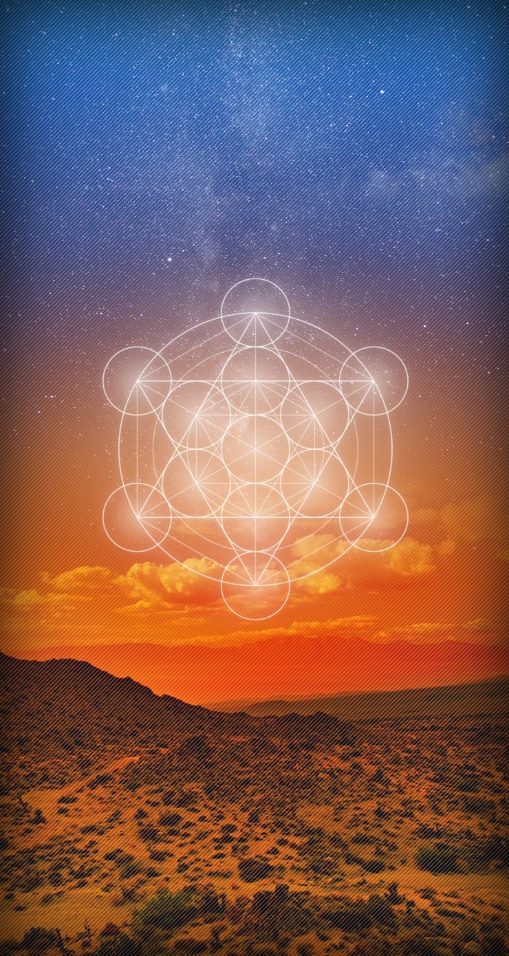 740x1390 Metatron's Cube (FREE) iPhone Circuit by Martín Mancha, Phone