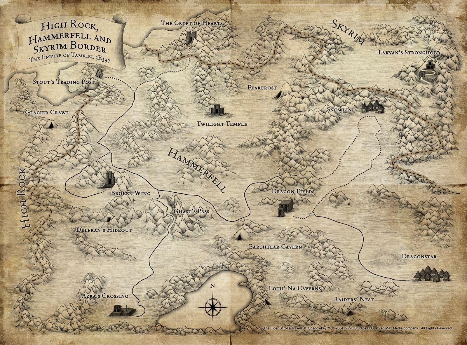 1600x1190 Skyrim Map 25 Different Maps of Skyrim to Map Out Your Journey, Desktop