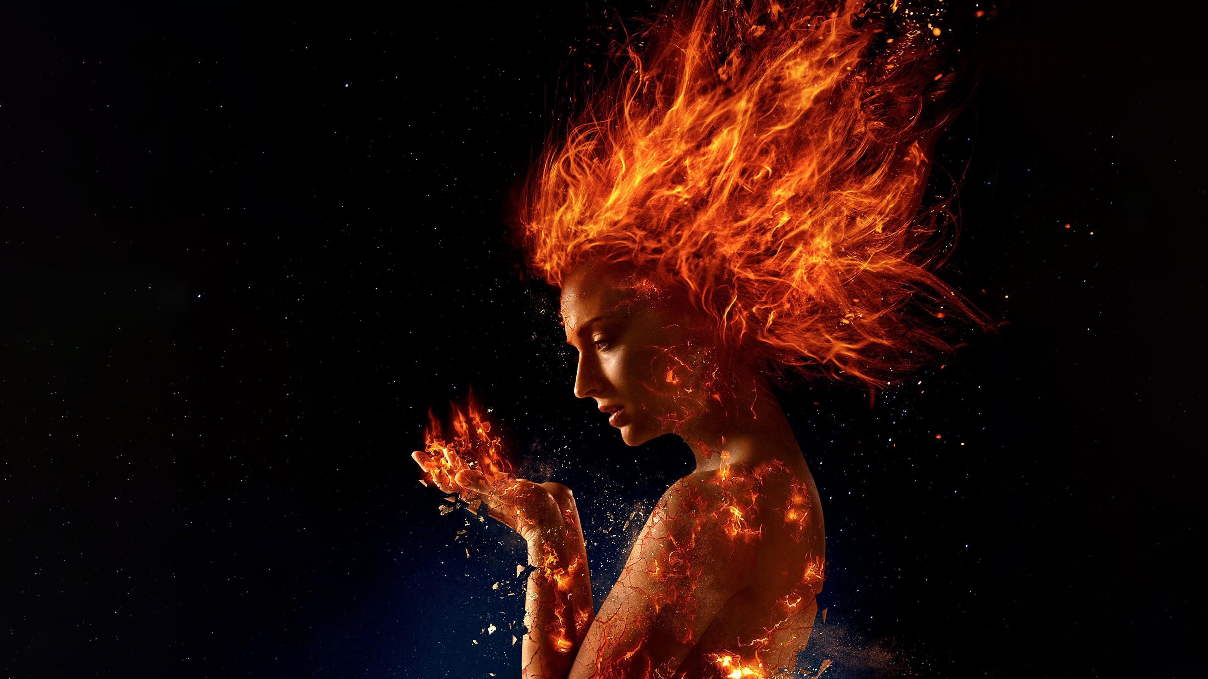 3840x2160 Wallpaper X Men: Dark Phoenix, Sophie Turner, HD, Movies, Desktop