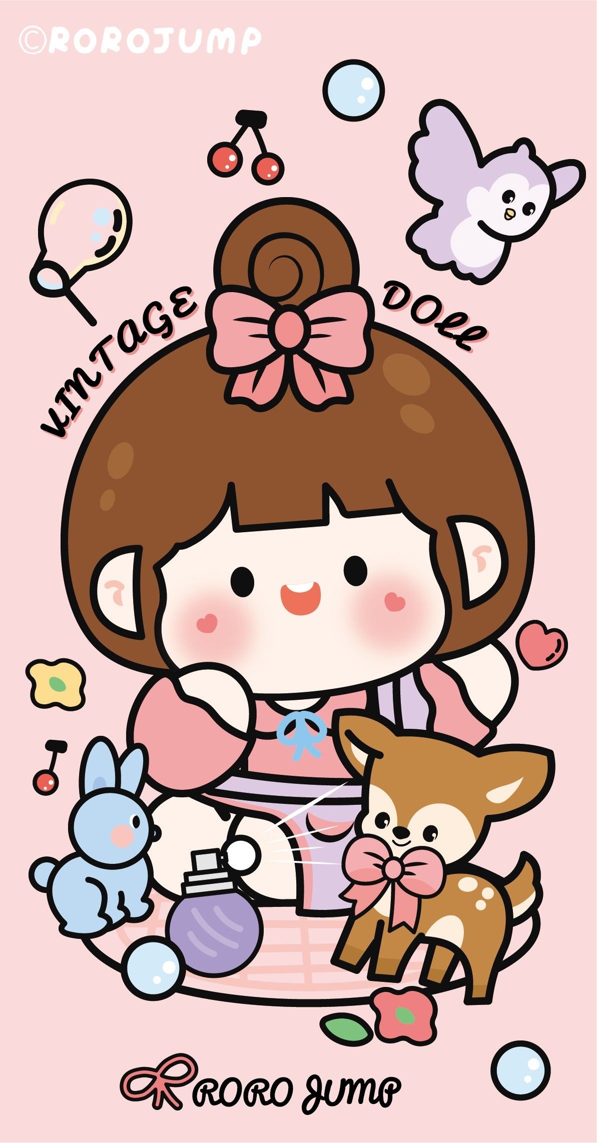 1200x2290 Cute cartoon wallpaper, Cute doodles, Phone