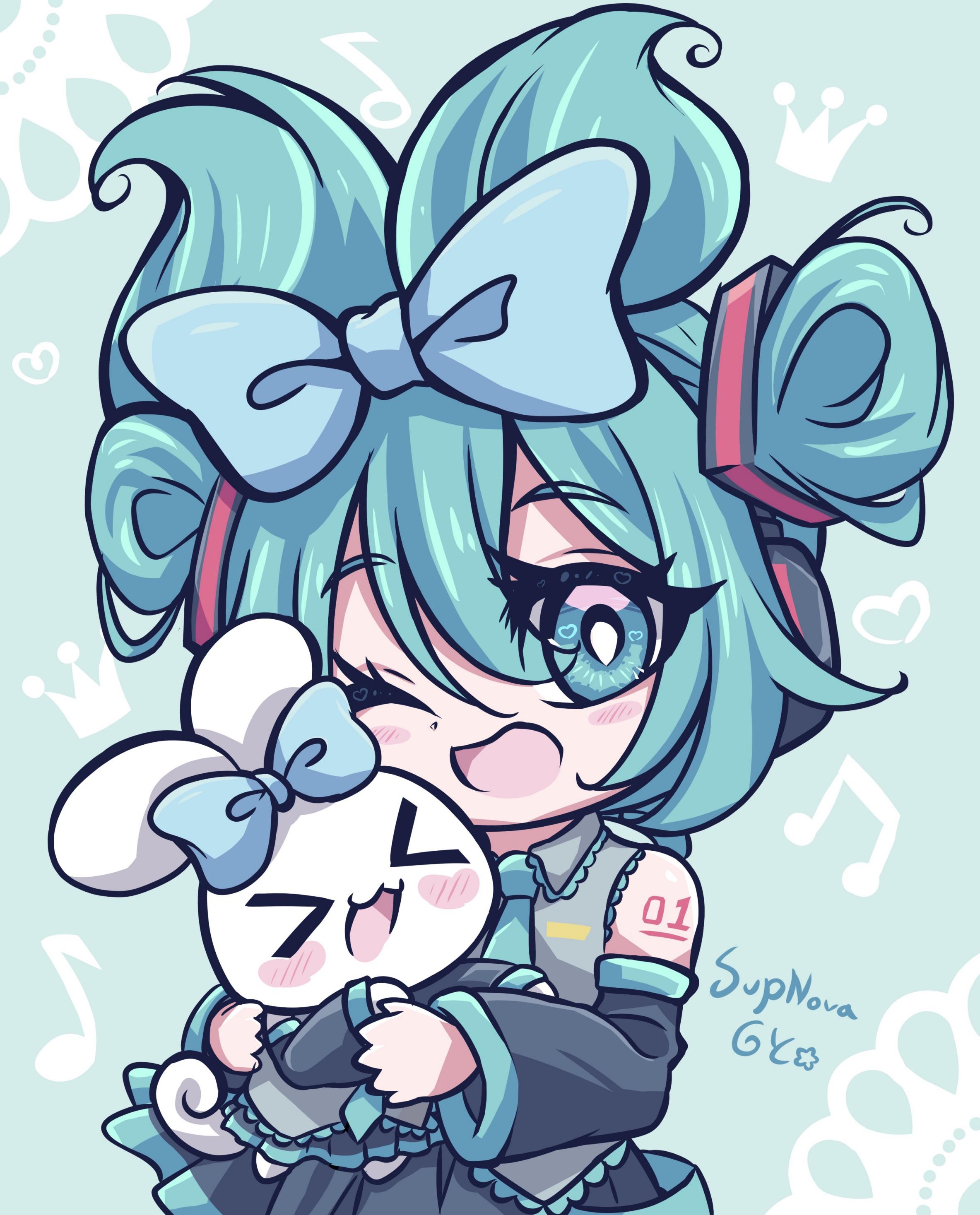 2370x2940 OC Miku x Cinnamoroll doodle, Phone