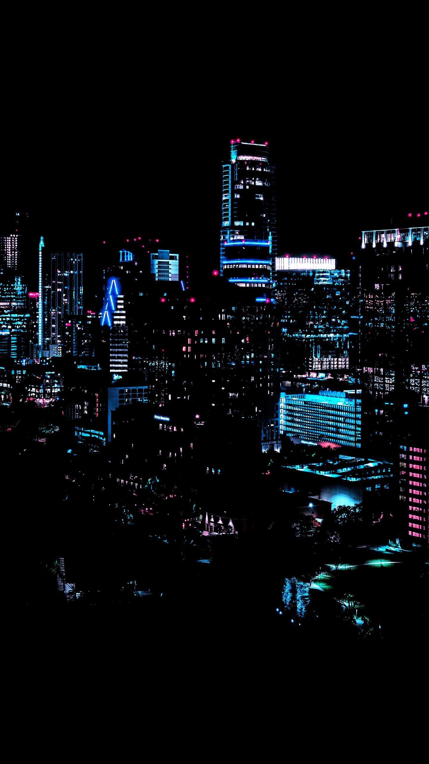 1440x2560 neon city. Cityscape wallpaper, City lights wallpaper, Neon wallpaper, Phone