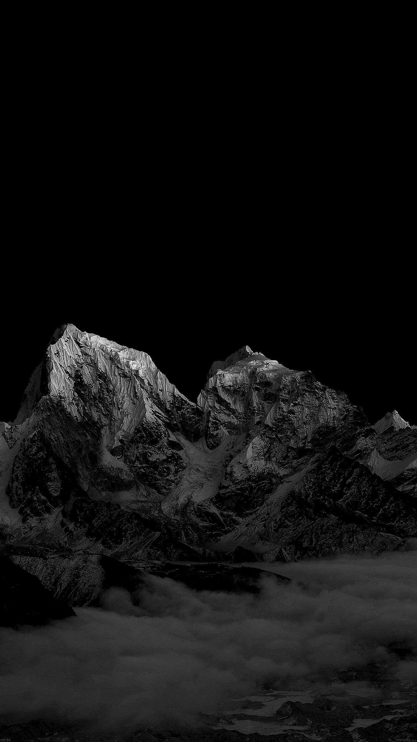 1440x2560 1440x Amoled Pure Black Mountains Data Id 206243 iPhone, Phone