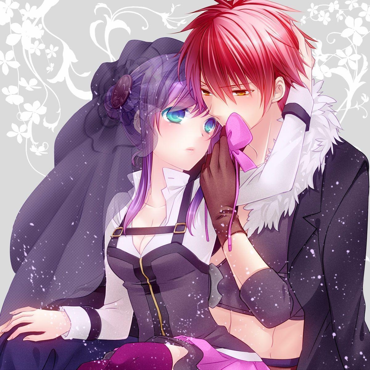 1200x1200 Cute Anime Couple Wallpaper, Phone