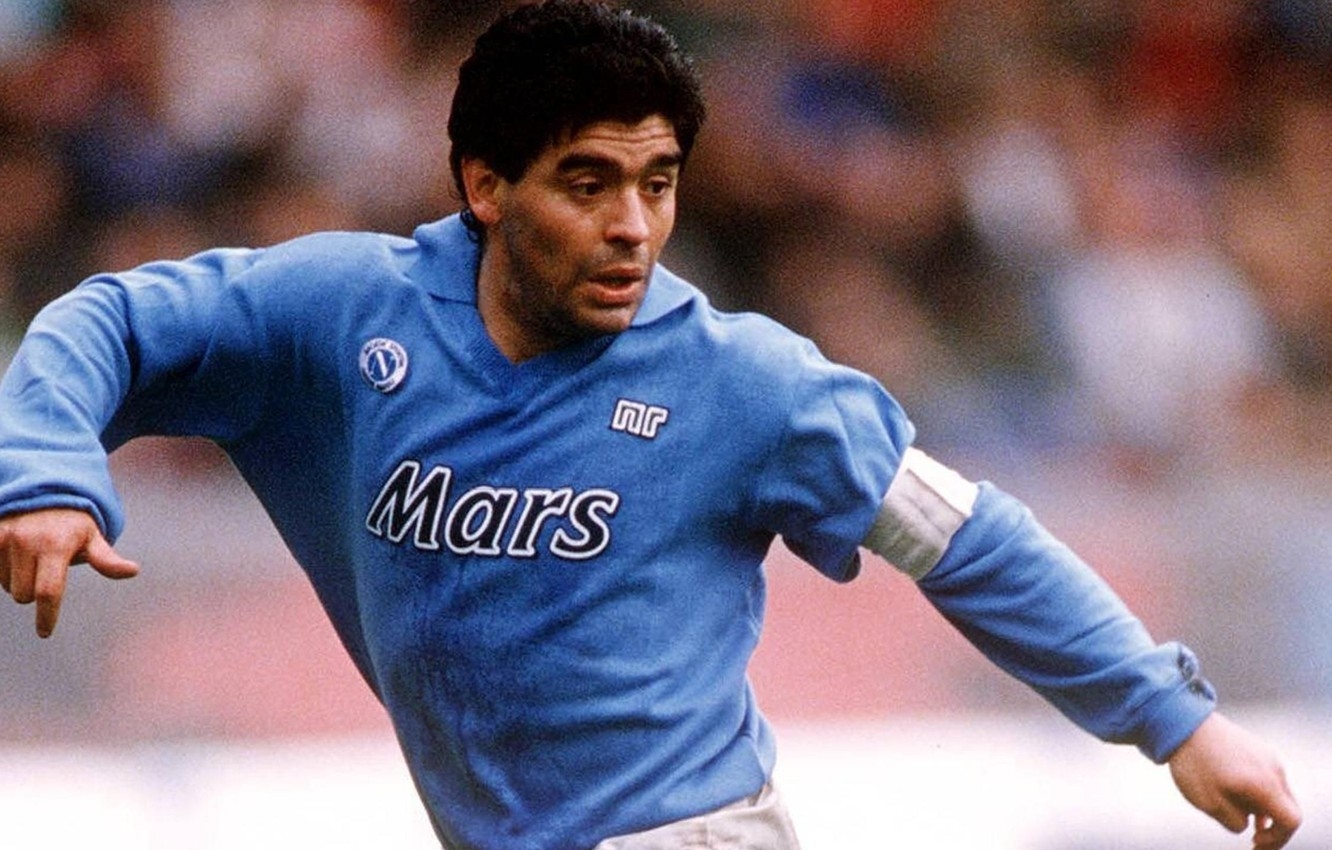 1340x850 Wallpaper blue, captain, Mars, Napoli, Diego Maradona image for desktop, section спорт, Desktop