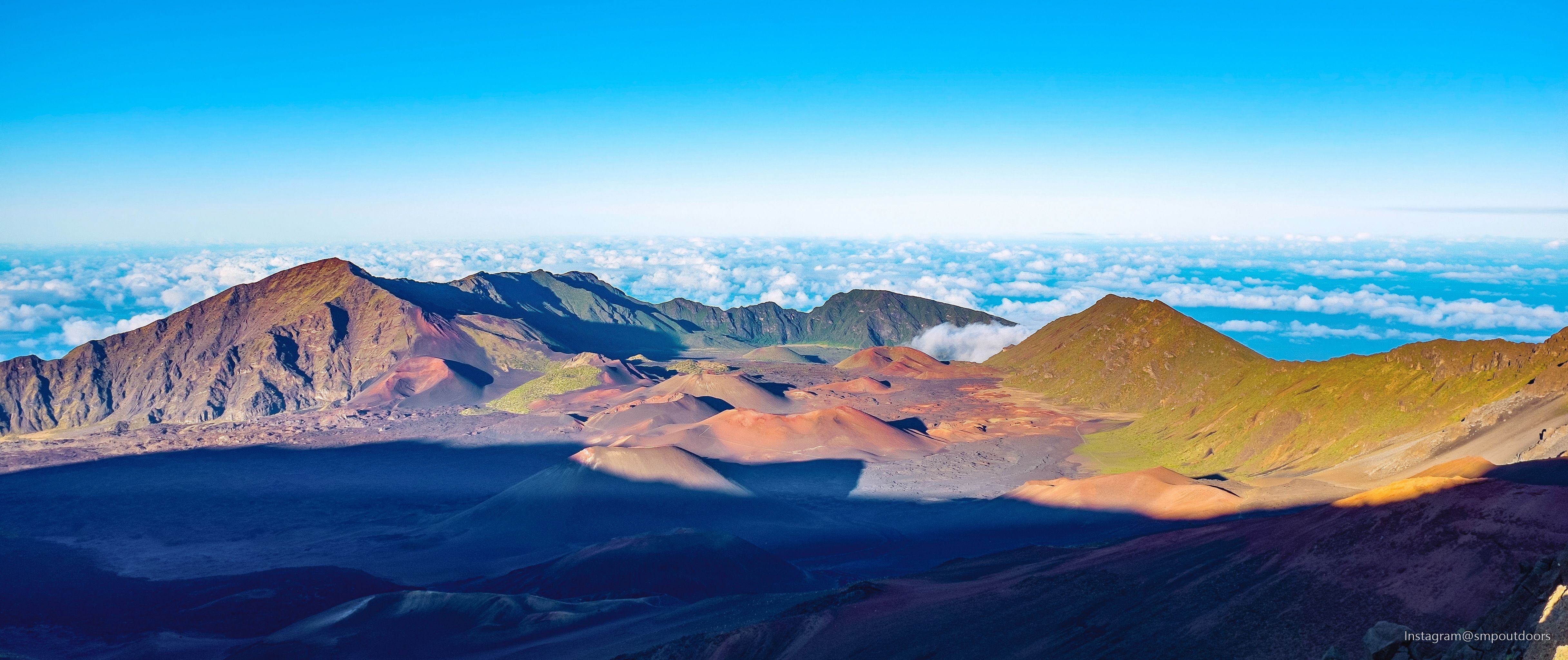 4870x2050 Sunset Panorama Haleakala National Park, Maui, Hawaii HD Wallpaper, Dual Screen