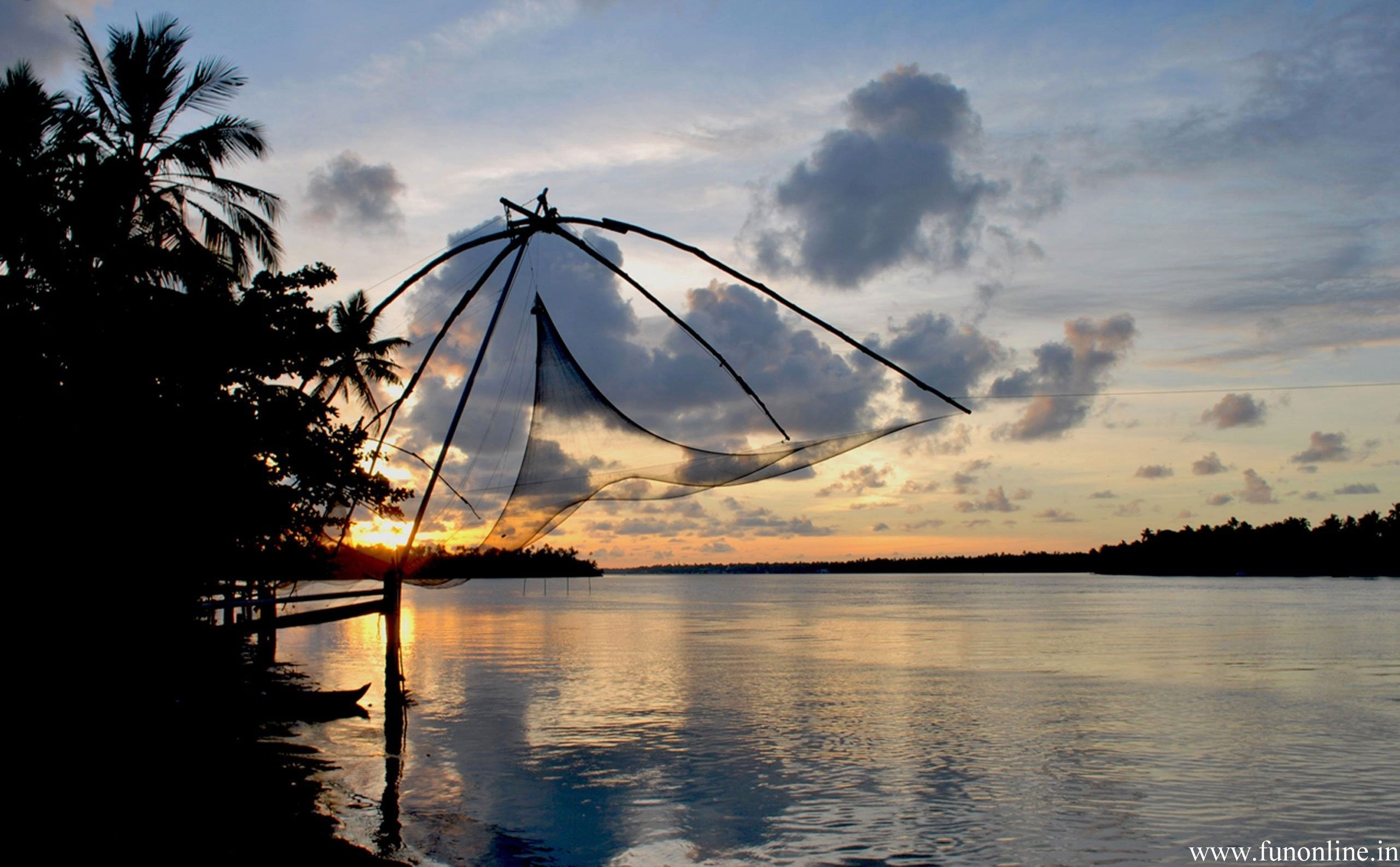 2570x1590 Ship, Back, Lagoons, kochi, Sunset, Nets, Channels, Beach, HD Nature Wallpaper, Water, Blues, City, Flower Background, Chinese, Tablet, Ker, Desktop