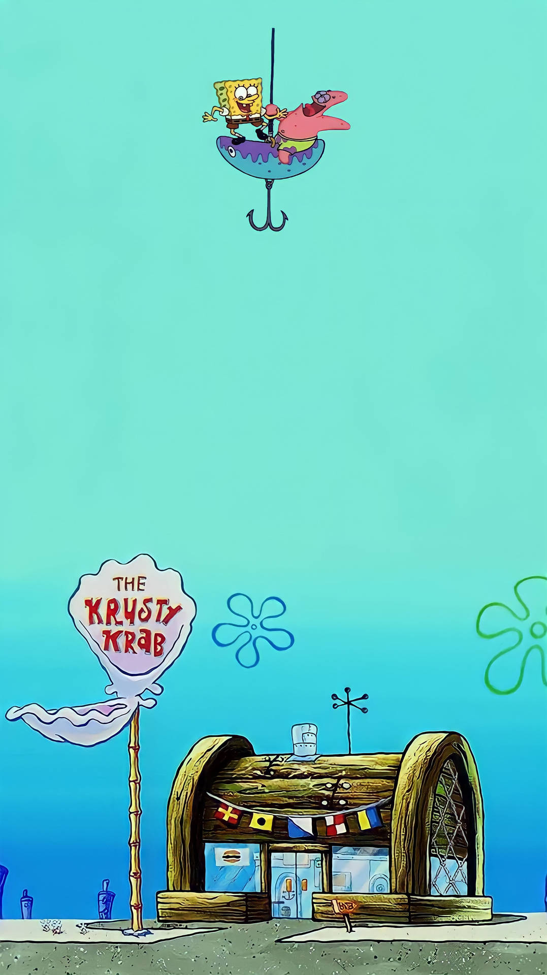 1080x1920 Download Spongebob And Patrick Parrot Art Android Phone Wallpaper, Phone