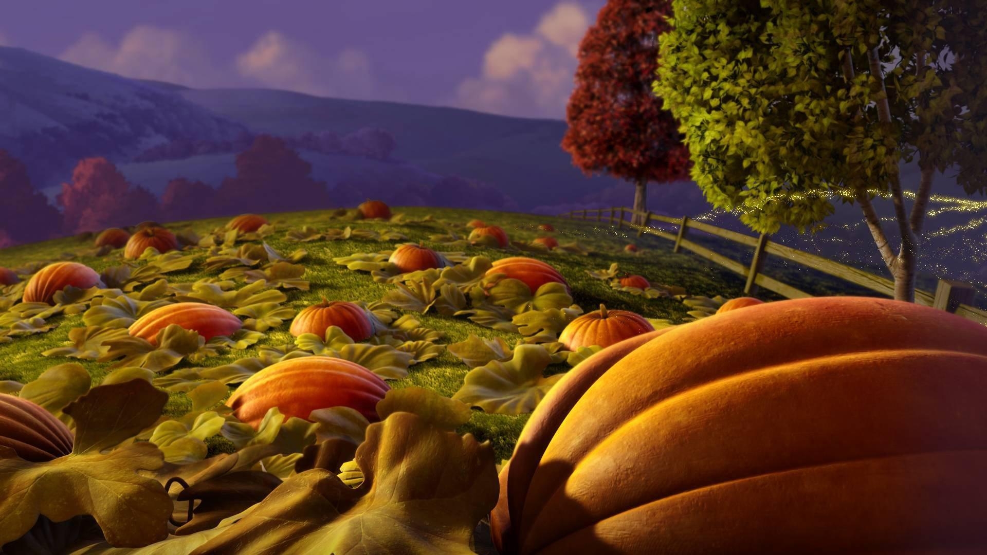 1920x1080 Halloween Pumpkin Patch Wallpaper, Desktop