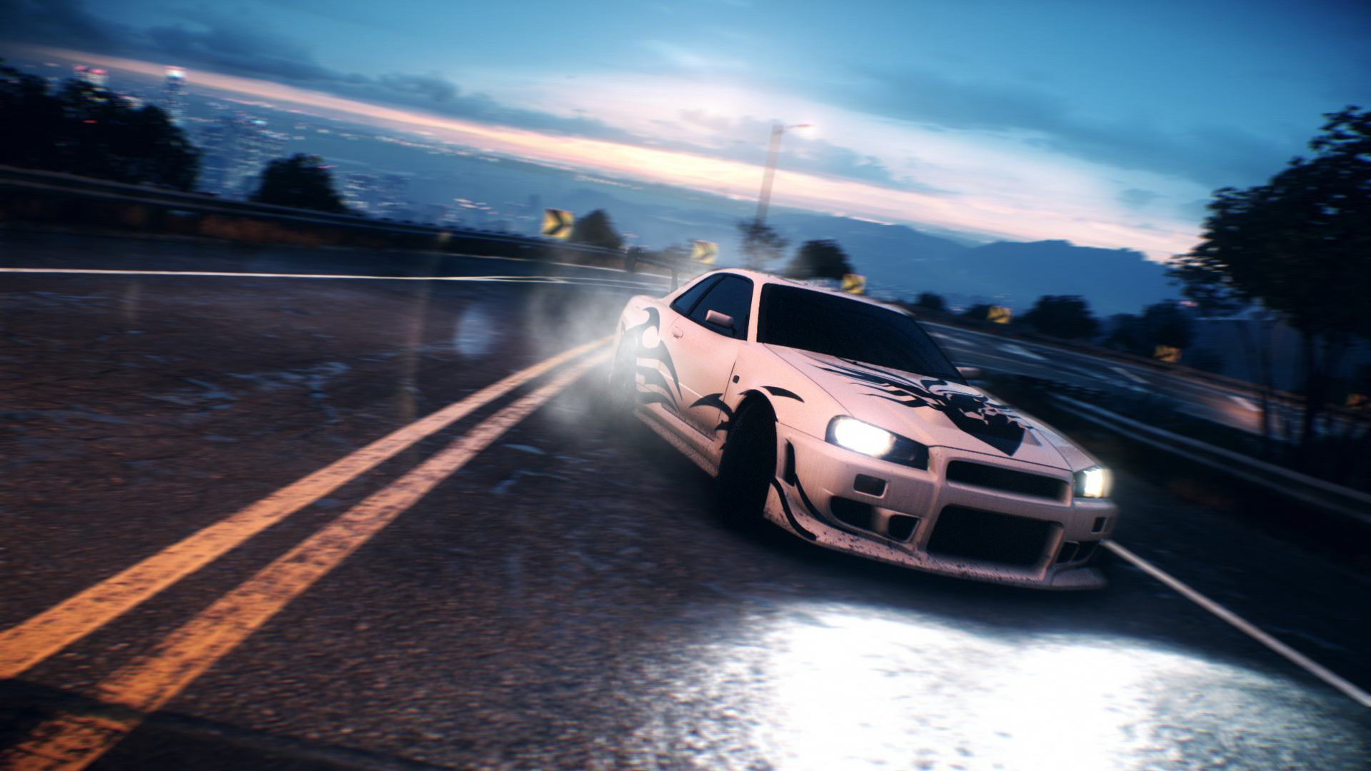 1920x1080 Need For Speed, Nissan Skyline, Nissan Skyline GT R, Drift, Nissan, Video Games, Car, Nissan Skyline GT R R34 Gallery HD Wallpaper, Desktop