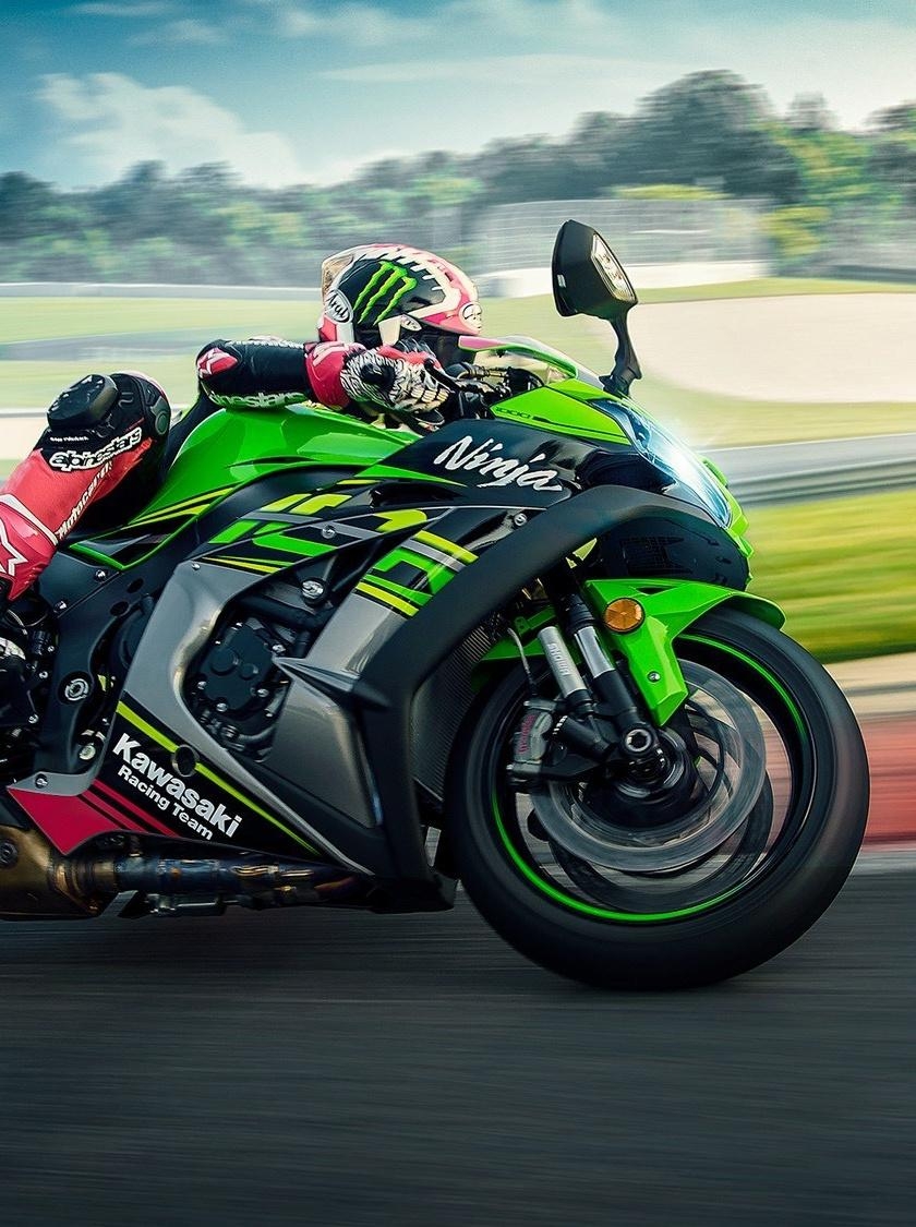 840x1130 Download Race Bike, Kawasaki Ninja ZX 10R Wallpaper, Phone