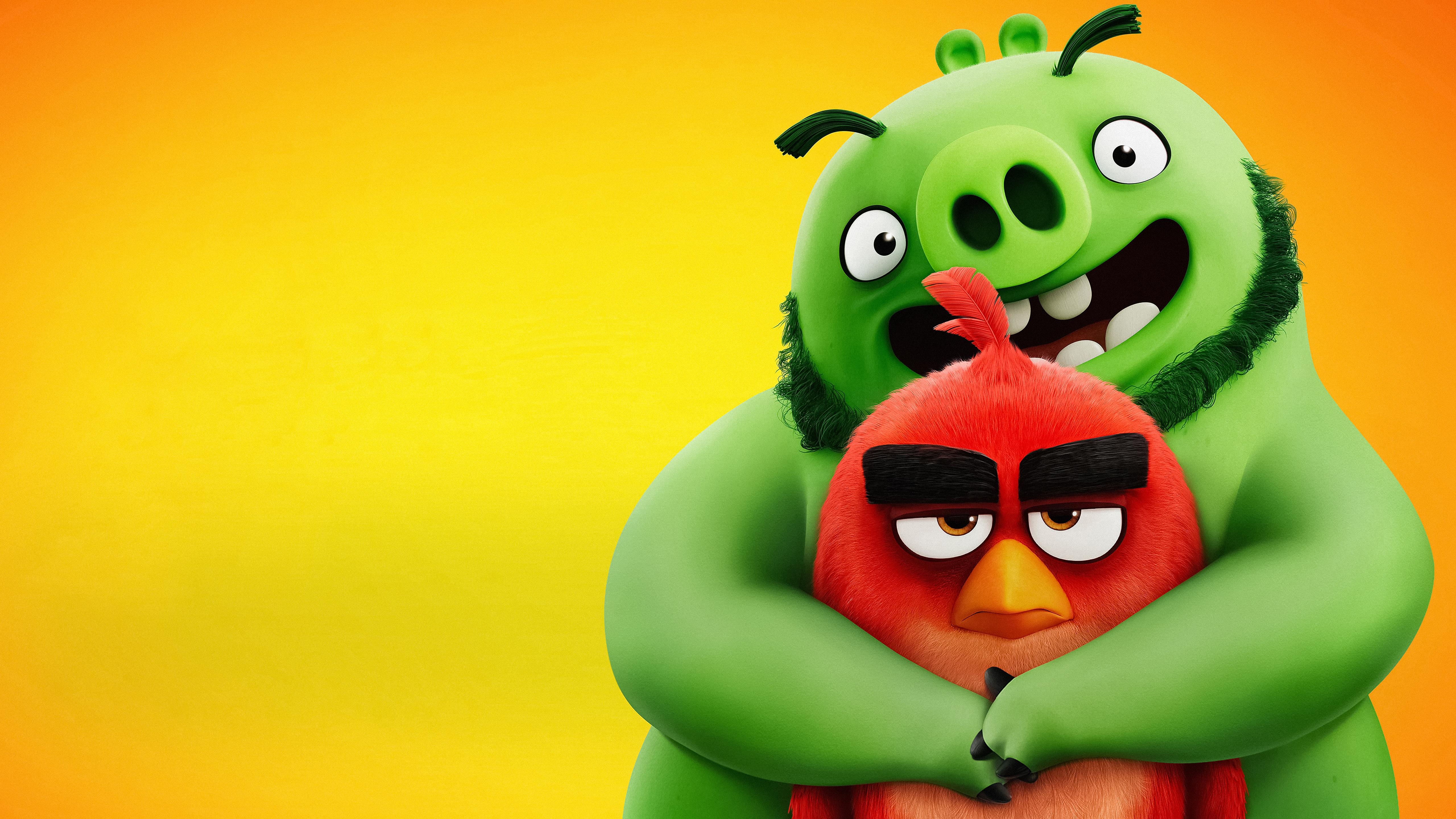 5120x2880 The Angry Birds Movie 2 Red & Leonard 4K Wallpaper, Desktop