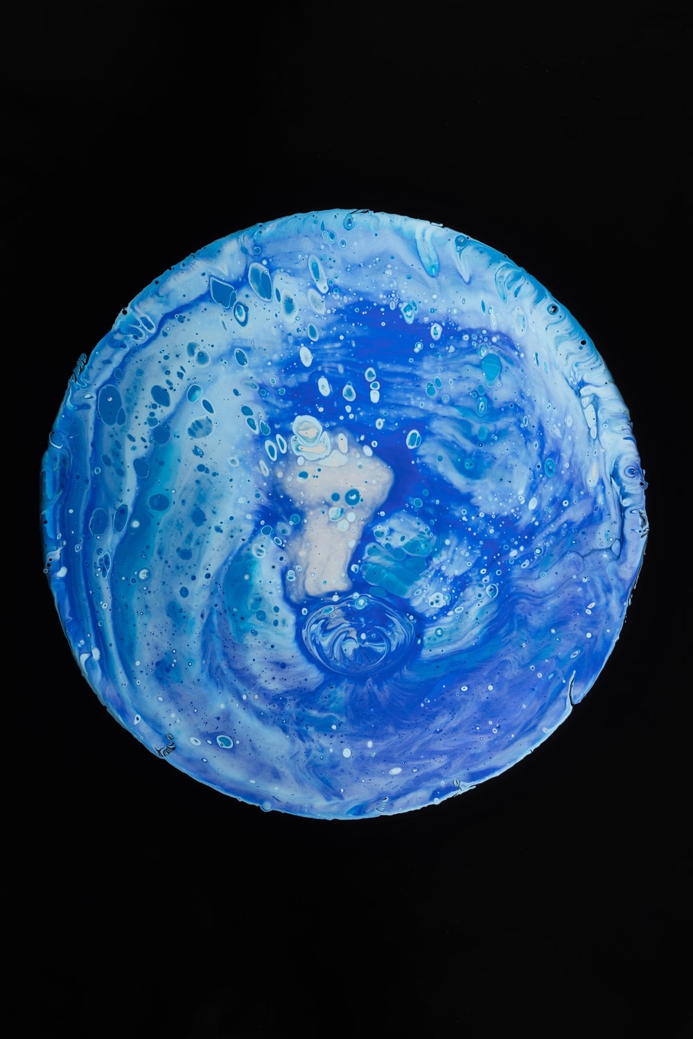 1000x1500 blue planet paintning photo, Phone