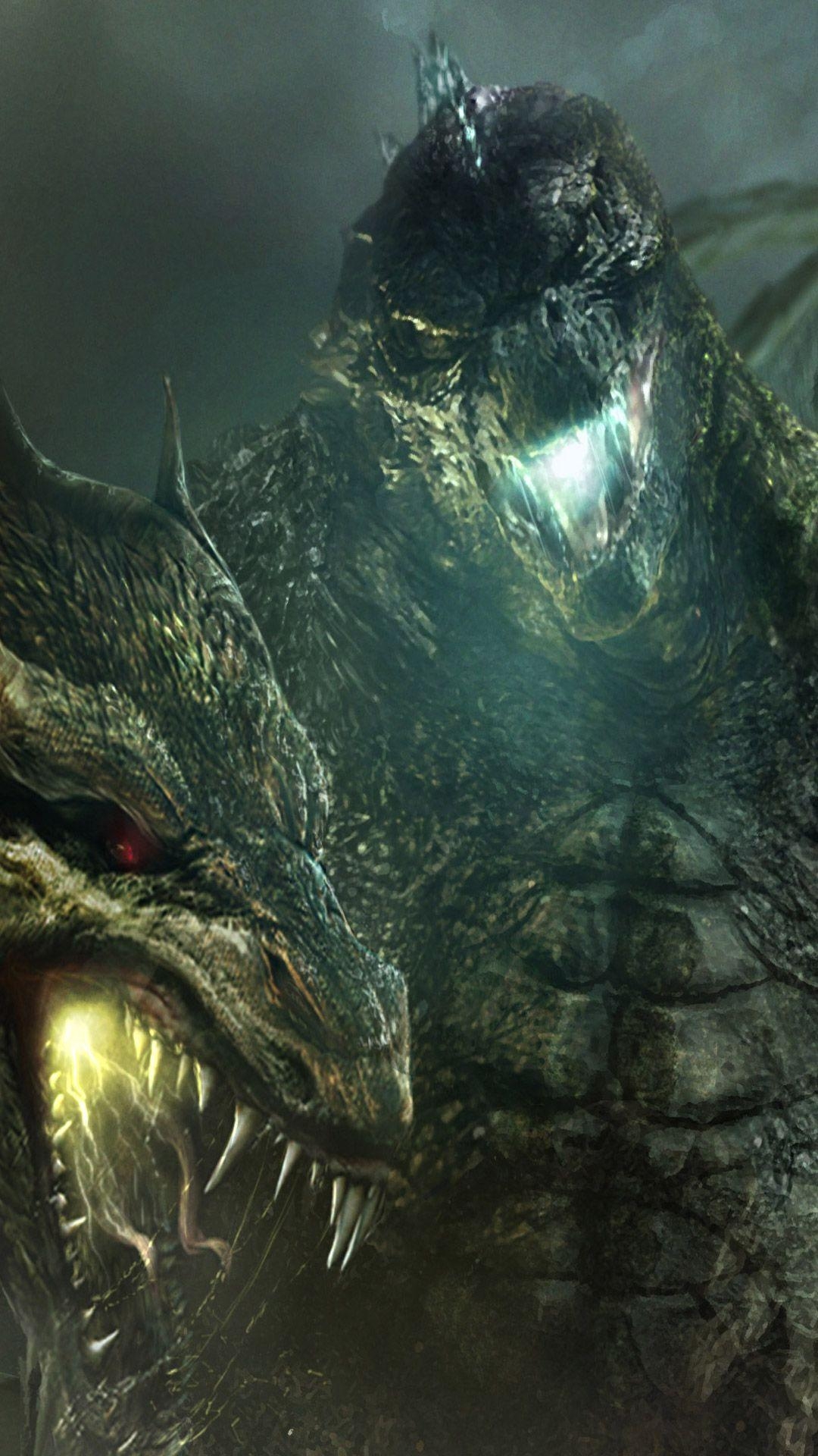 1080x1920 Free Godzilla vs King Ghidorah Godzilla King of the Monsters desktop wallpaper. Free iPhone, Mobiles. Godzilla wallpaper, Godzilla vs king ghidorah, Godzilla vs, Phone