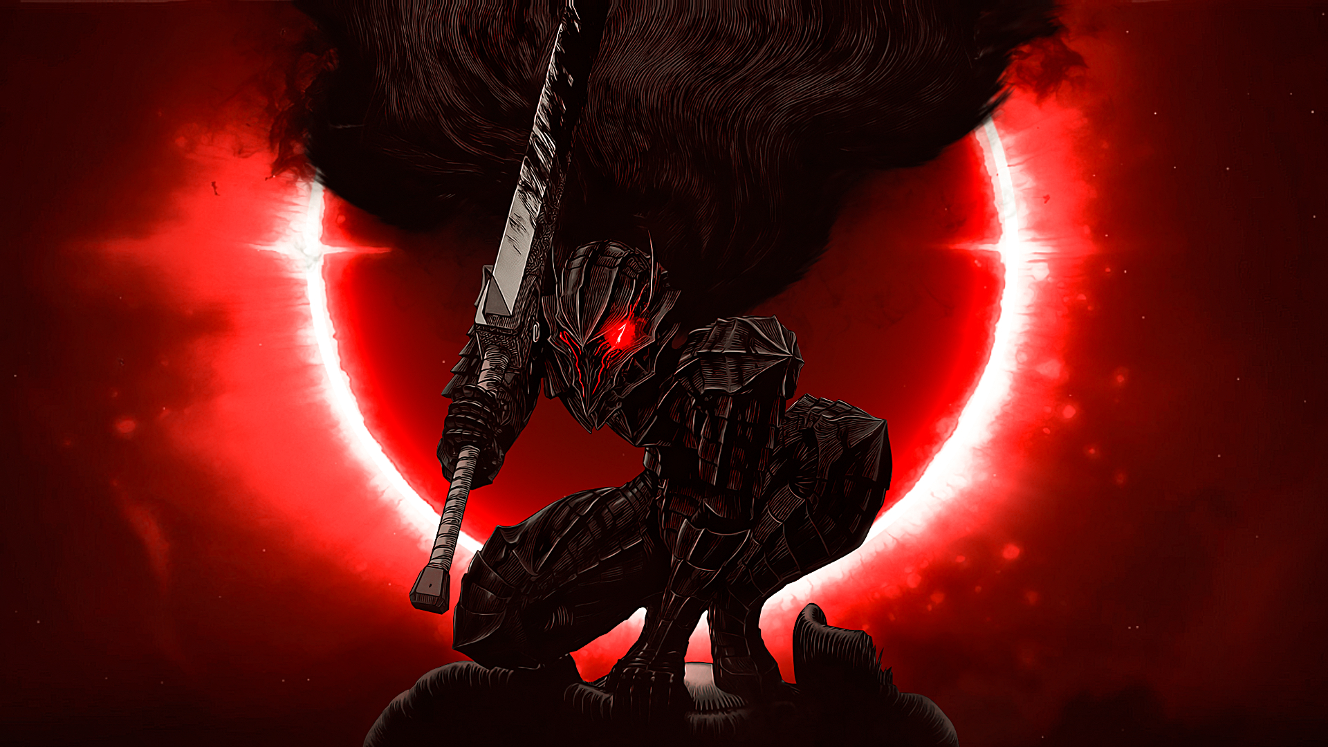 1920x1080 Wallpaper, Guts, Berserk, berserk armor, berserker, Desktop