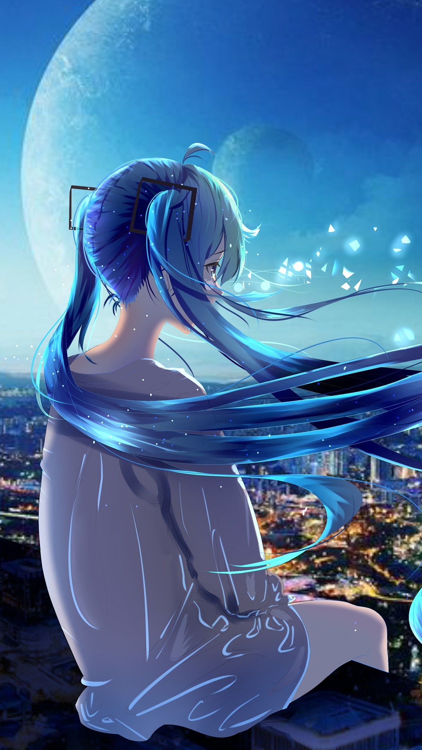 1440x2560 Anime girl Alone 5K Wallpaper</a> Wallpaper, Phone