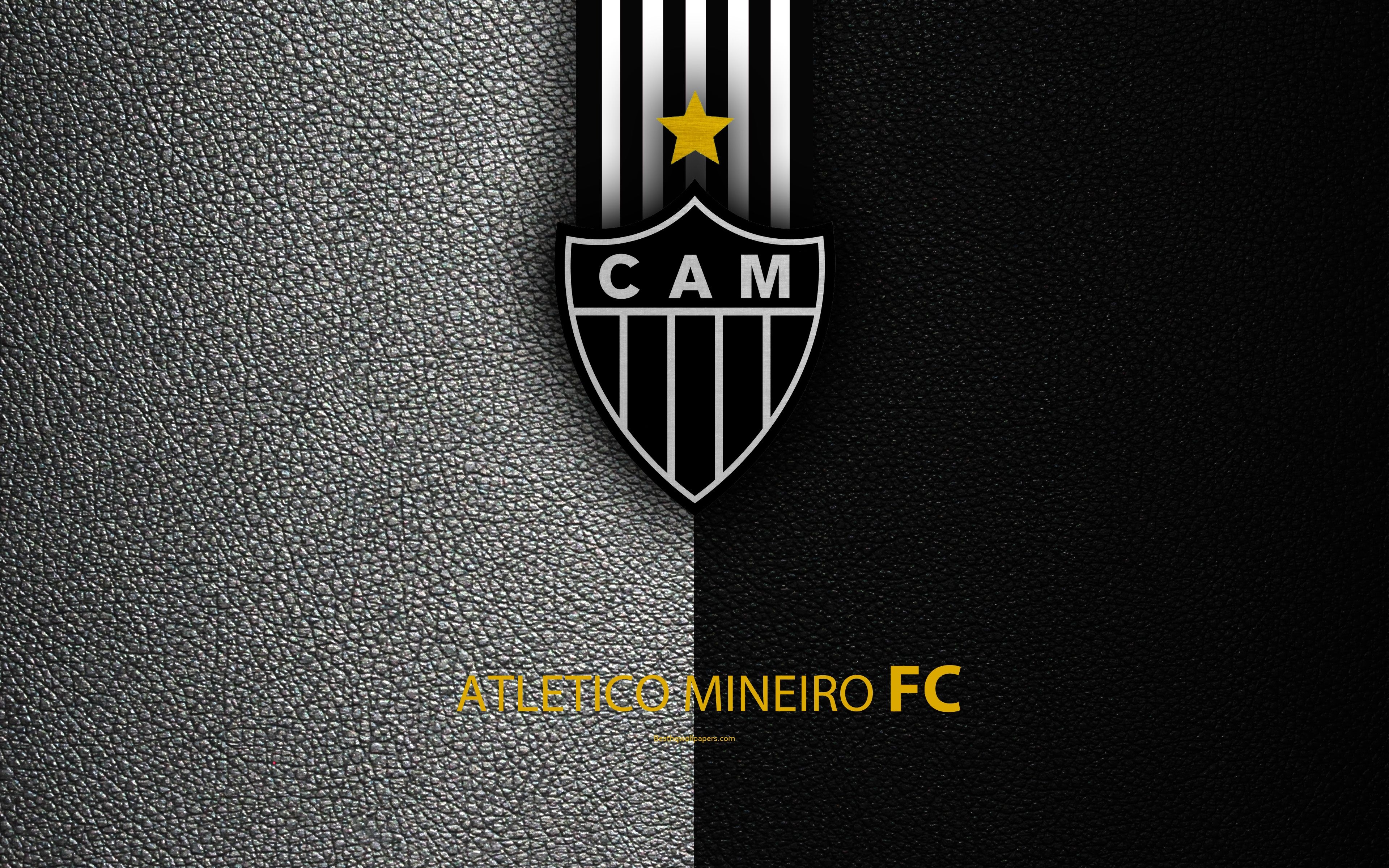 3840x2400 Download wallpaper Atletico Mineiro FC, 4K, Brazilian football, Desktop