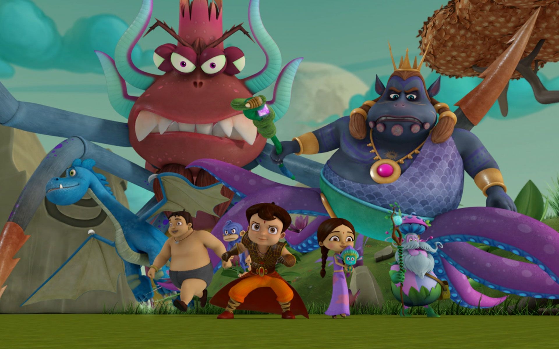 1920x1200 Super Bheem GalleryD Cartoon AnimationD ImageD Models, Desktop