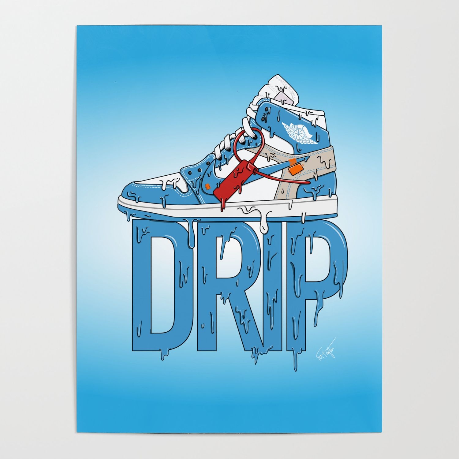 1500x1500 Off White Jordan 1 Wallpaper HD, Phone