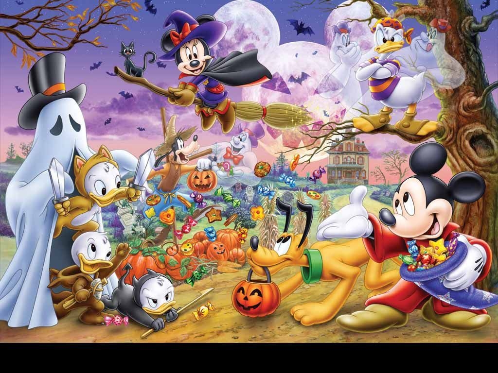 1030x770 Halloween Wallpaper: Disney Halloween Wallpaper. Halloween wallpaper, Mickey halloween, Mickey mouse halloween, Desktop