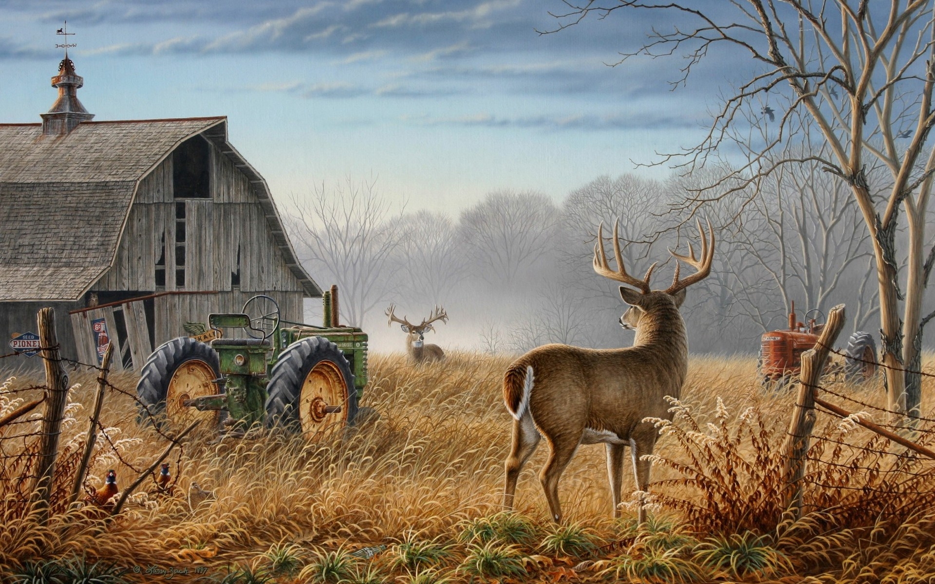 1920x1200 Old Farm Scene Wallpaper, Desktop