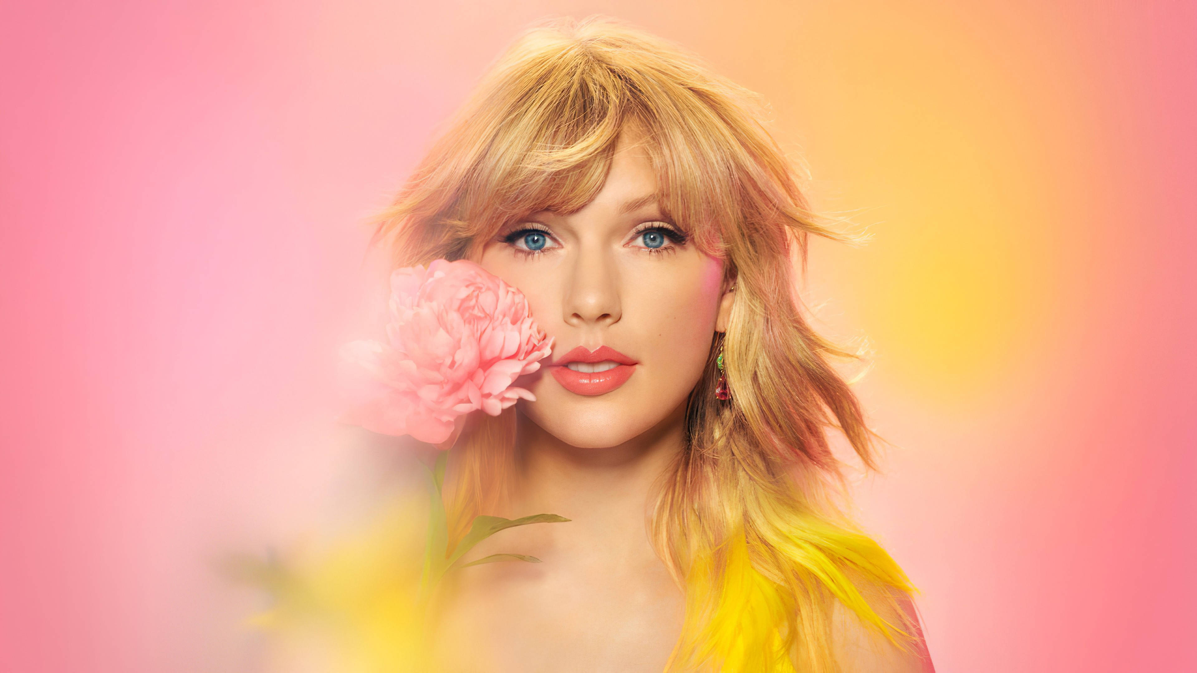 3840x2160 Download Taylor Swift exudes confidence in Radiant Pink Wallpaper, Desktop