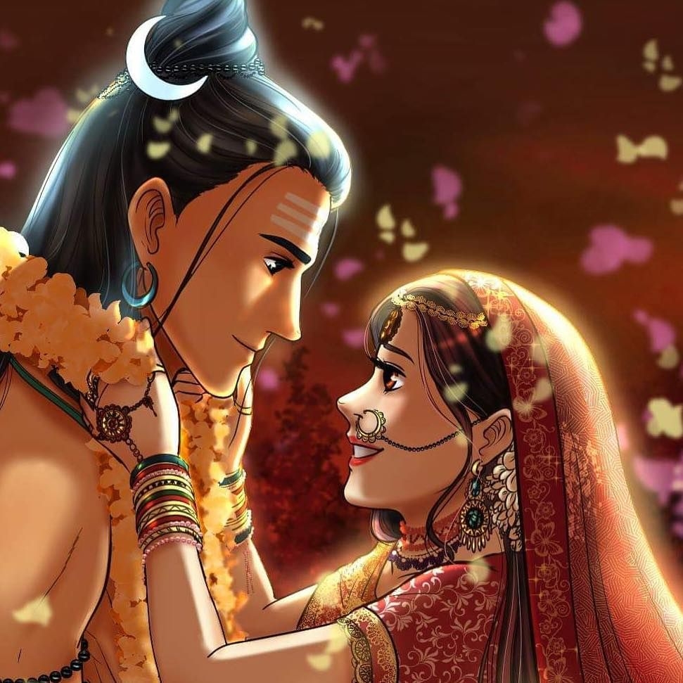 980x980 divine couple in Hindu mythology, Phone