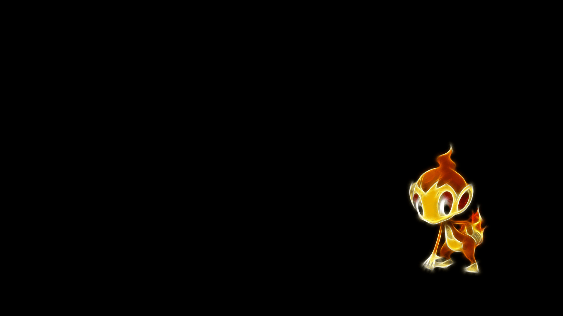 1920x1080 ScreenHeaven: Pokemon chimchar simple background desktop and mobile, Desktop