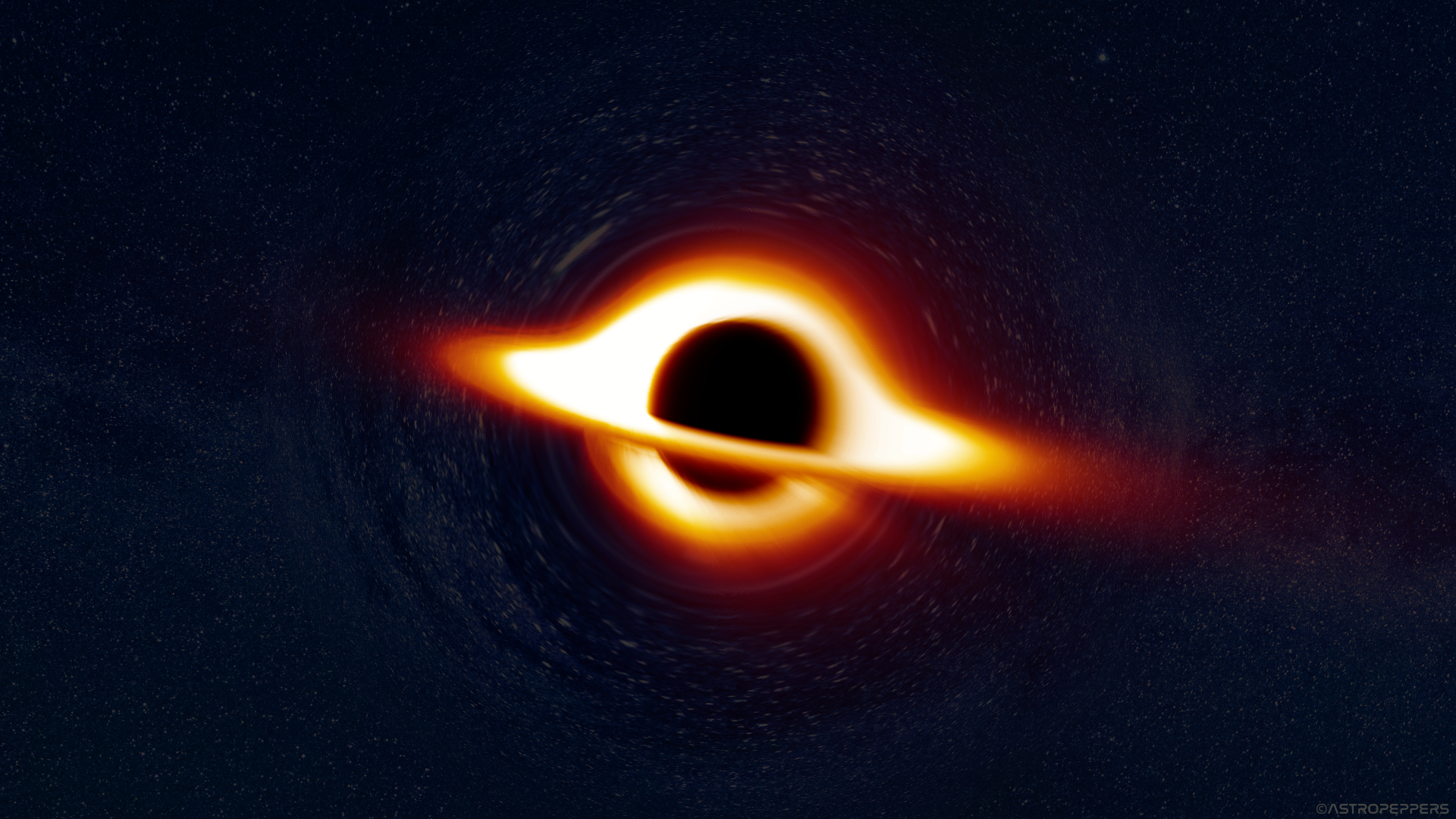 1920x1080 Wallpaper / space, black holes, supermassive black hole, Interstellar (movie), space art free download, Desktop