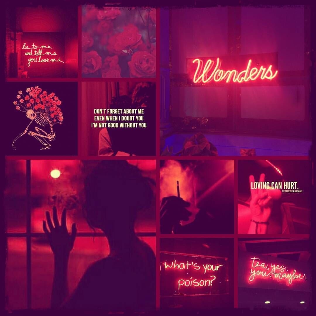 1080x1080 Red Aesthetic Couple Collage I would like to give credit for the ages used for my aesthetic collage since they. Maroon aesthetic, Aesthetic collage, Red aesthetic, Phone