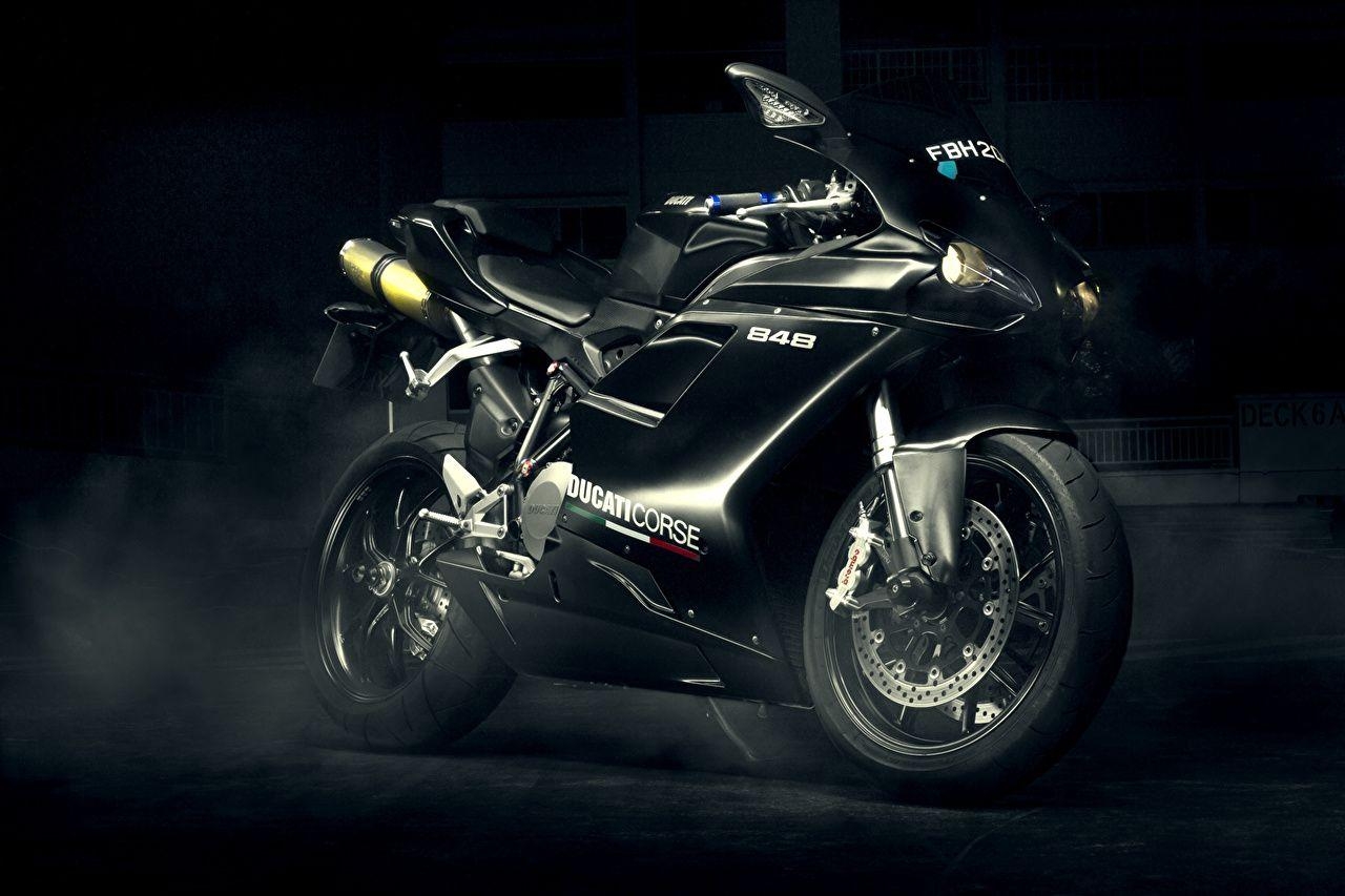 1280x860 Picture Ducati 848 Evo Black Motorcycles, Desktop