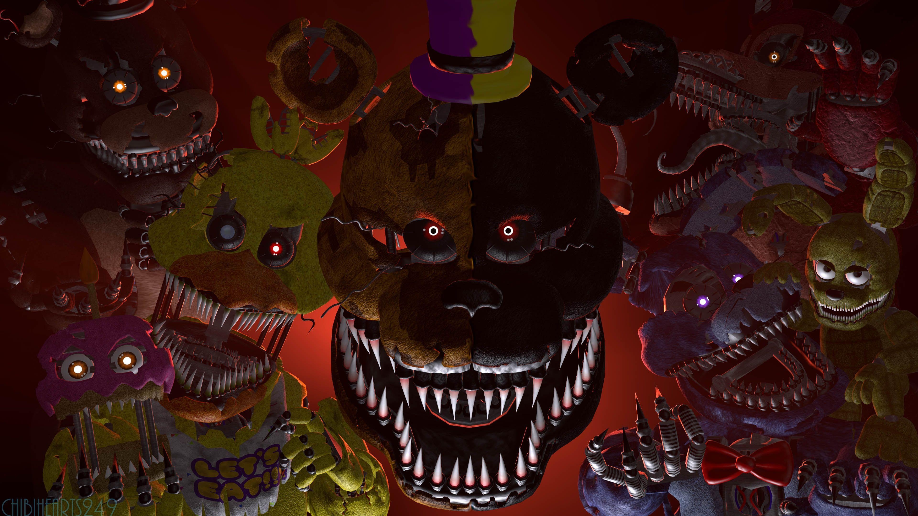 3840x2160 fnaf spoopy sfm poster. FNAF Hype!. Five night, FNAF, Five Nights, Desktop