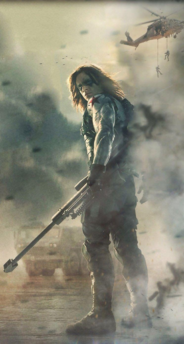 750x1400 Free Bucky Barnes HD Wallpaper, Phone