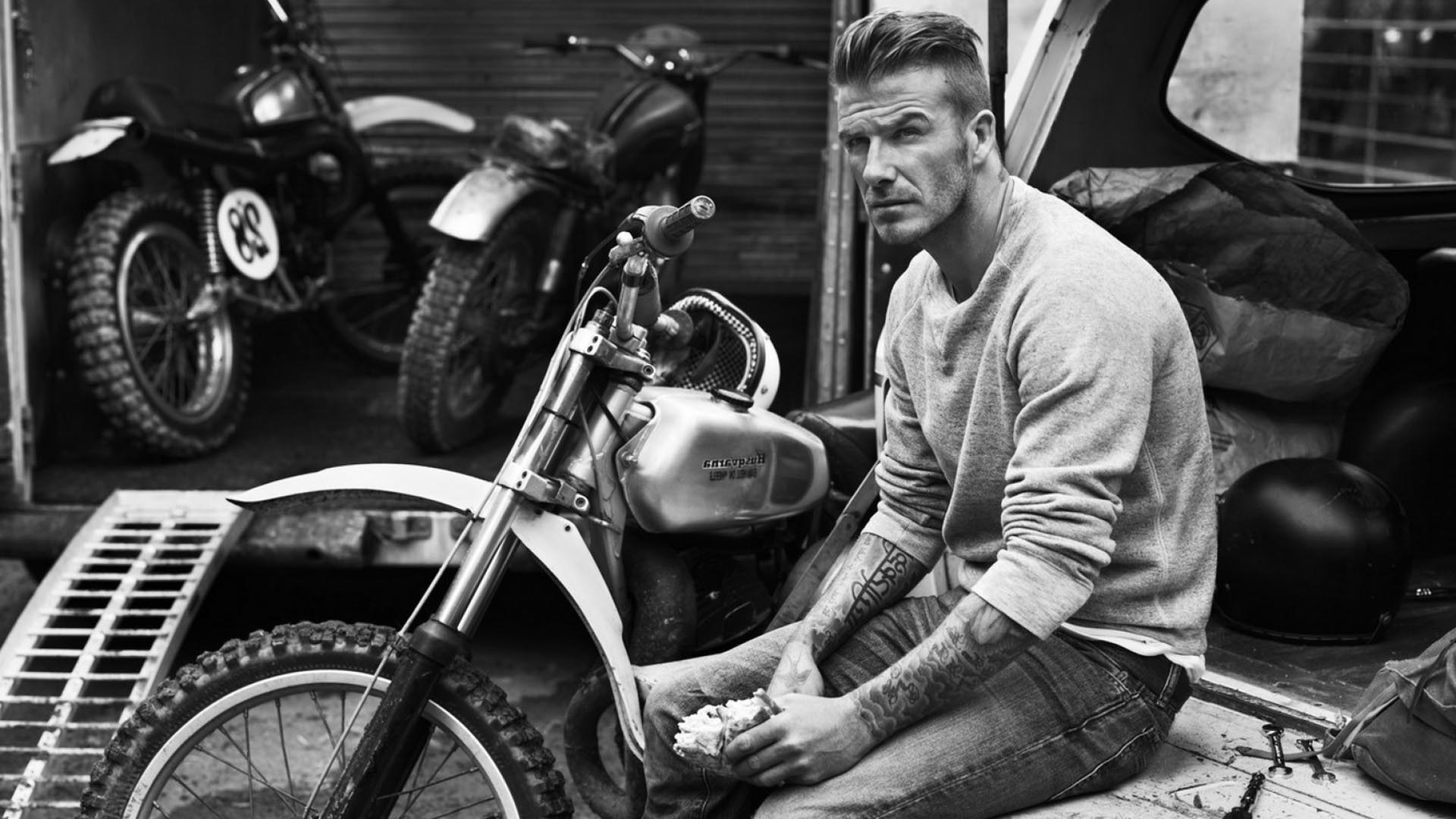 1920x1080 David Beckham Mechanic Motorcycle Wallpaper Wallpaper, Desktop