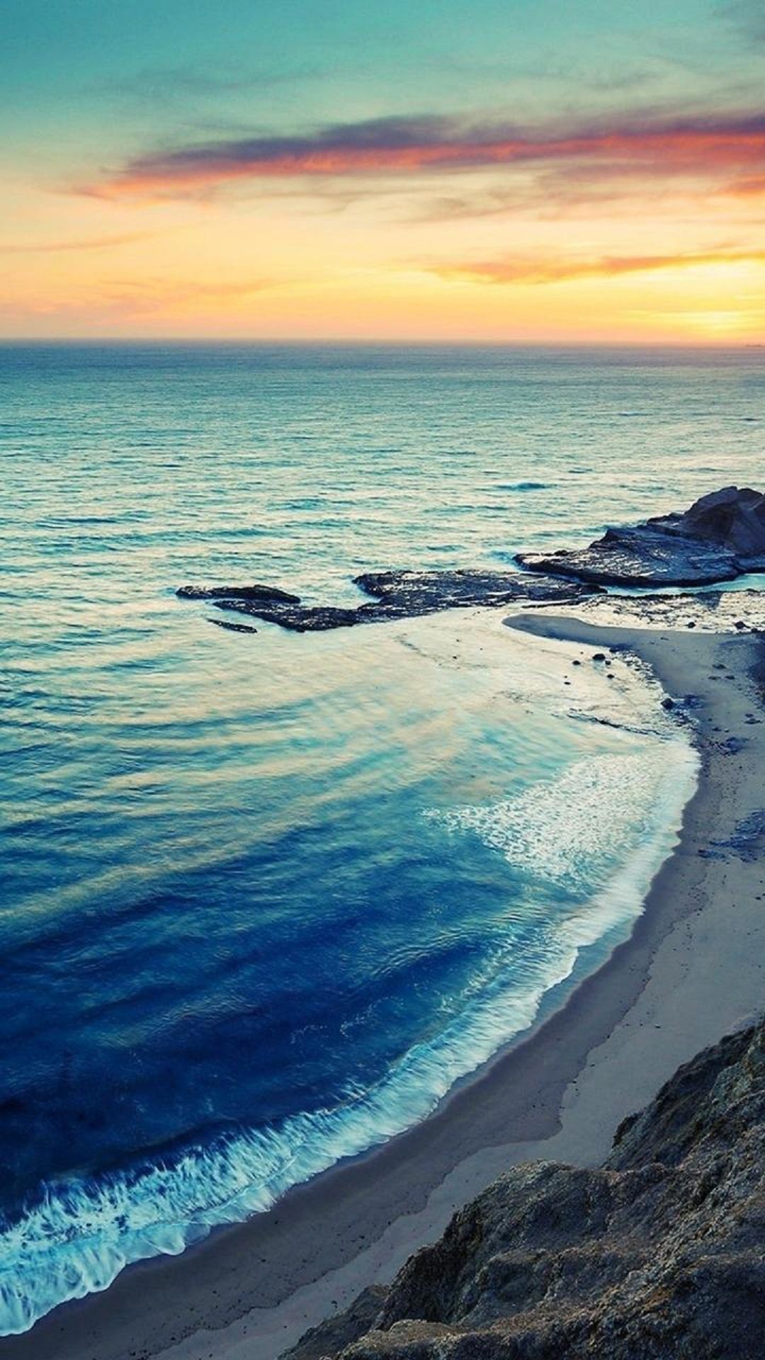 1080x1920 Android Beach Wallpaper, Phone