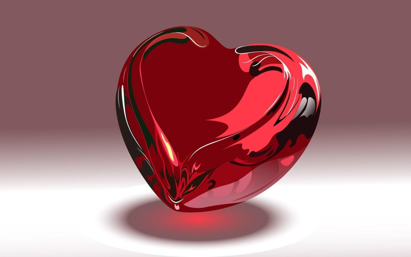 1680x1050 Shiny Red Heart widescreen wallpaper. Wide, Desktop