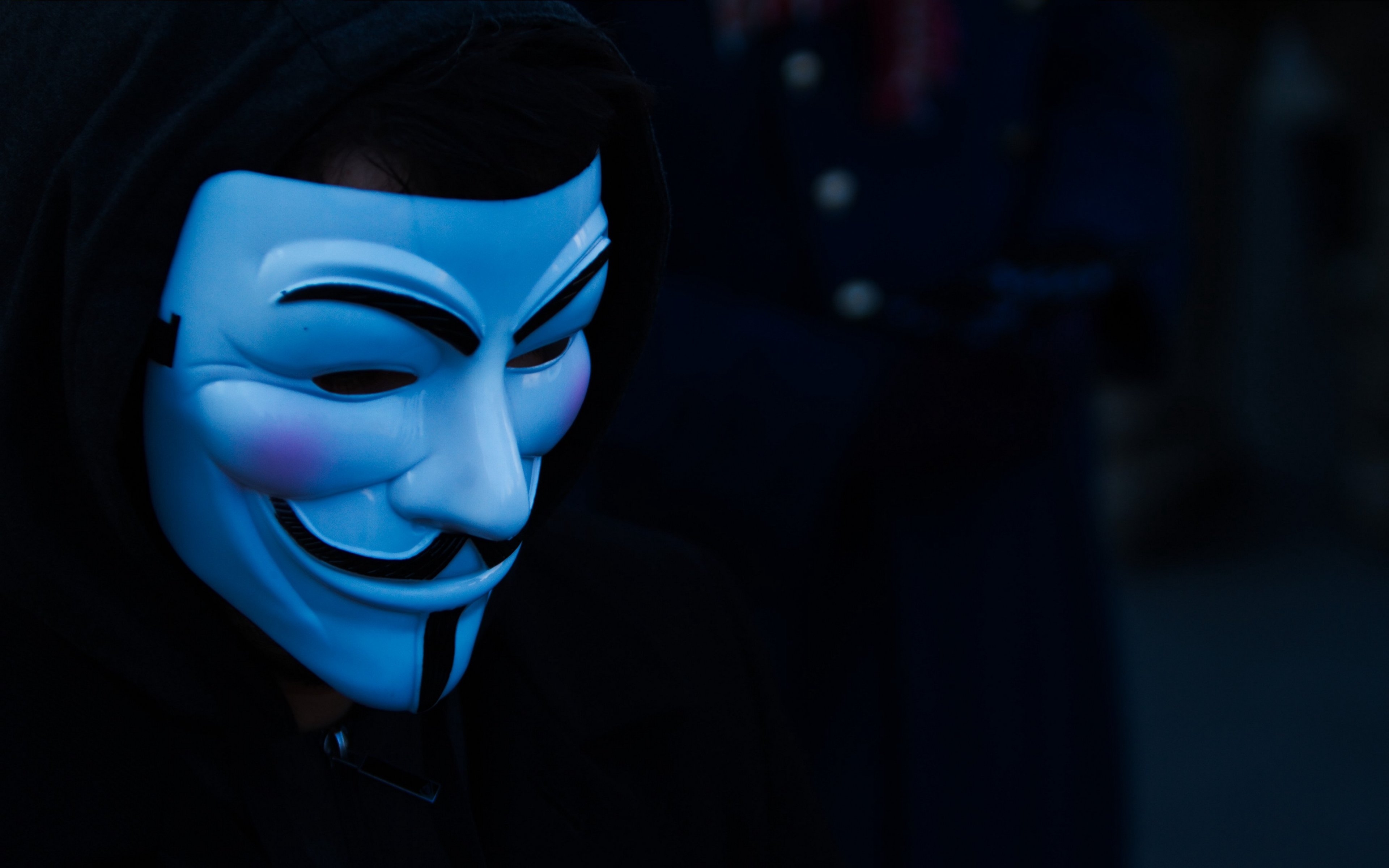 3840x2400 Wallpaper Mask, Hood, Anonymous, Face Mask Wallpaper, Desktop