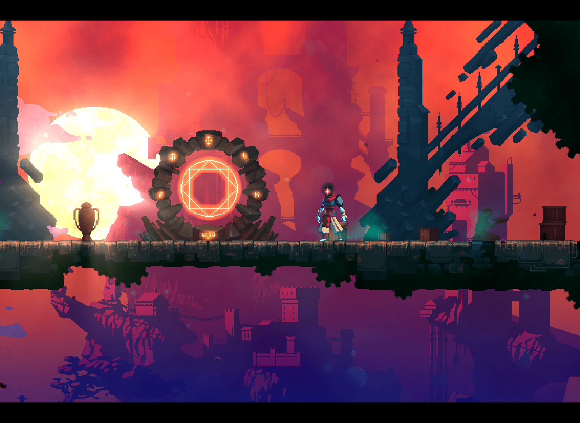 1980x1440 This screenshot I took of the game Dead Cells #vaporwave #glitch, Desktop