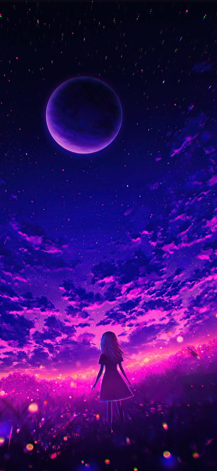 700x1500 Anime Sky Moon IPhone Wallpaper HD Wallpaper, iPhone Wallpaper. Anime wallpaper iphone, Cool galaxy wallpaper, Anime scenery wallpaper, Phone