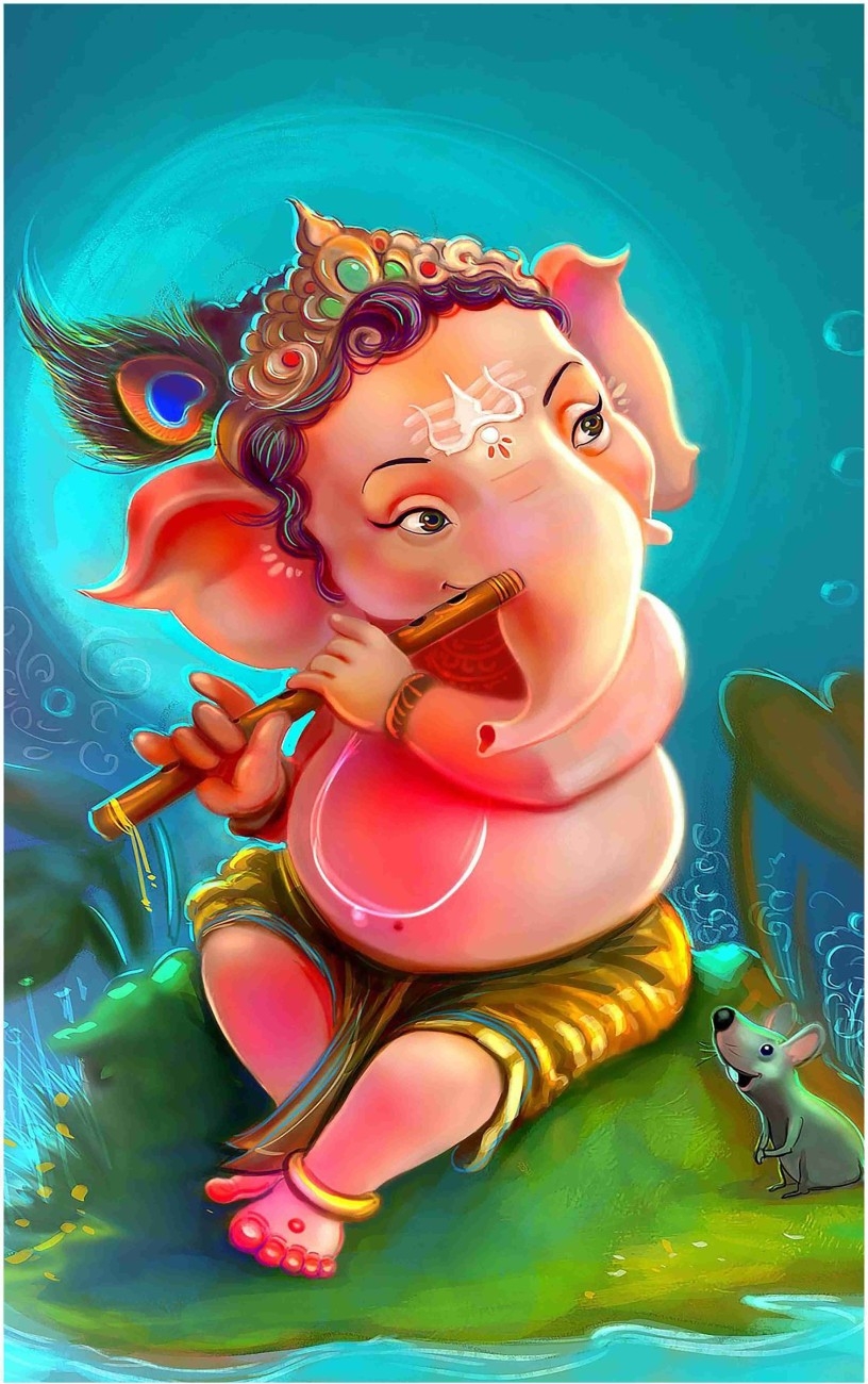 820x1300 God Ganesh Ji Poster For Room With Gloss Lamination M3 Paper Print Posters In India Art, Film, Design, Movie, Music, Nature And Educational Paintings Wallpaper At Flipkart.com, Phone