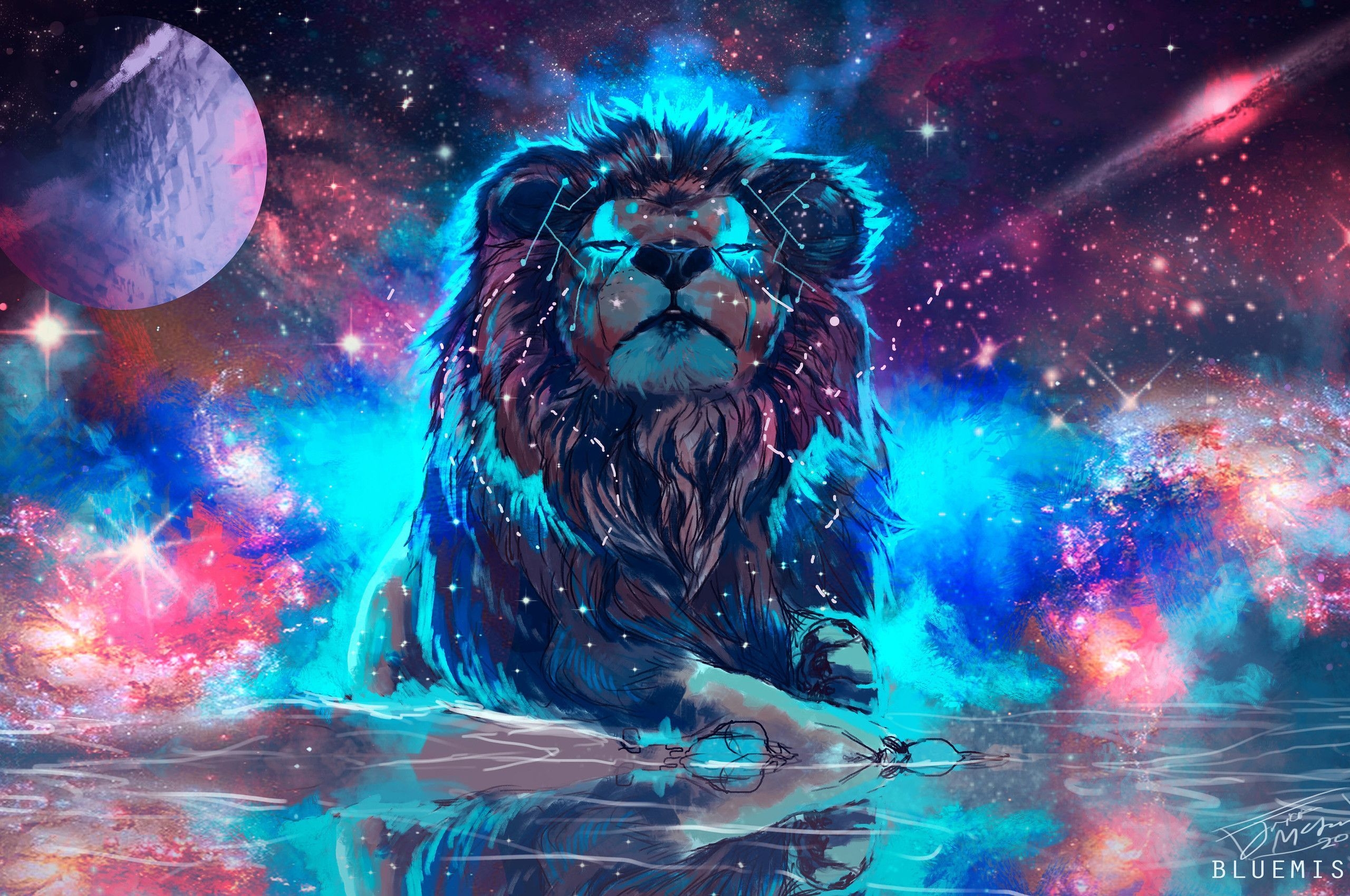 2560x1700 Cool Digital Lion Wallpaper Free.wallpaperaccess.com, Desktop